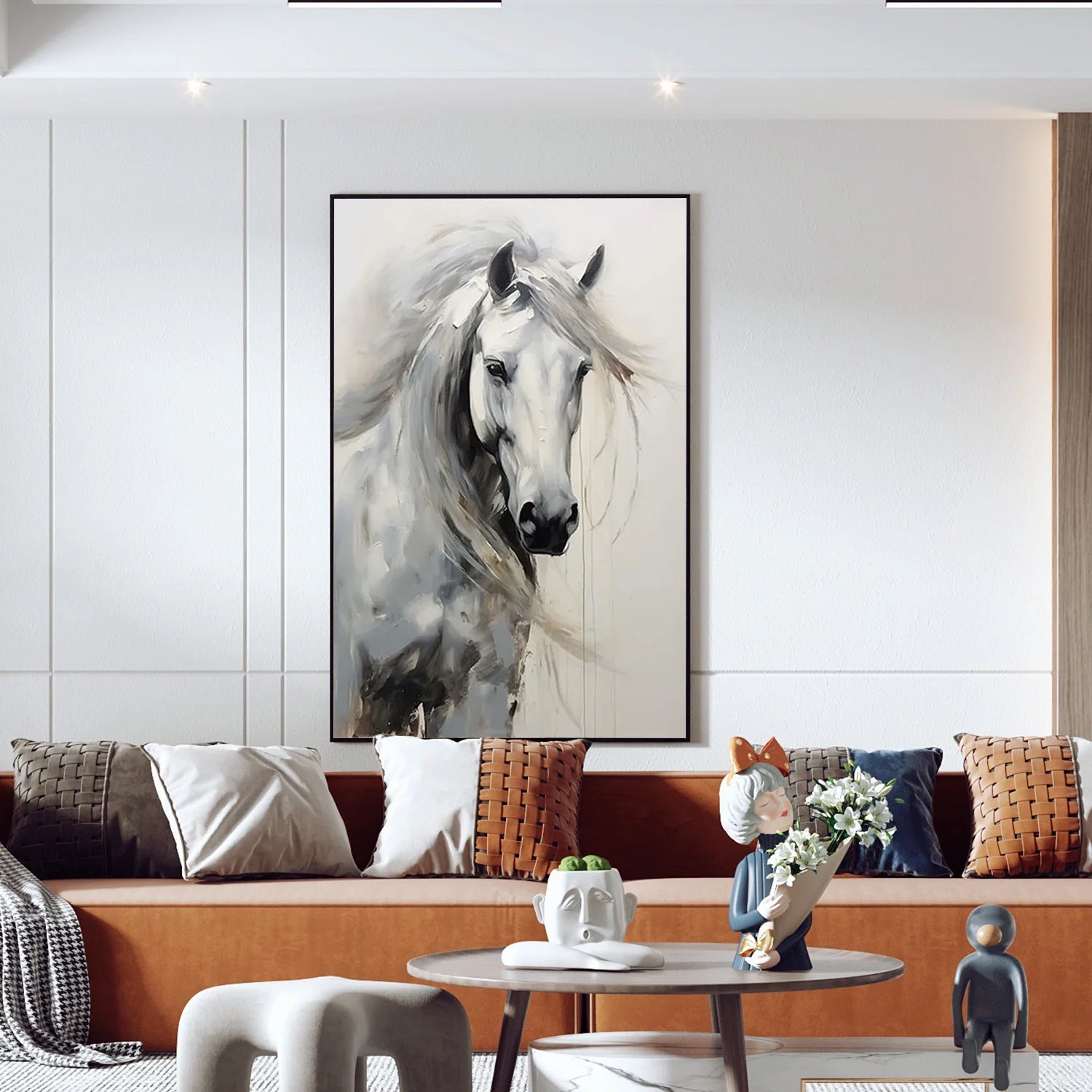 Abstract Animal Horse Wall Art #AM131