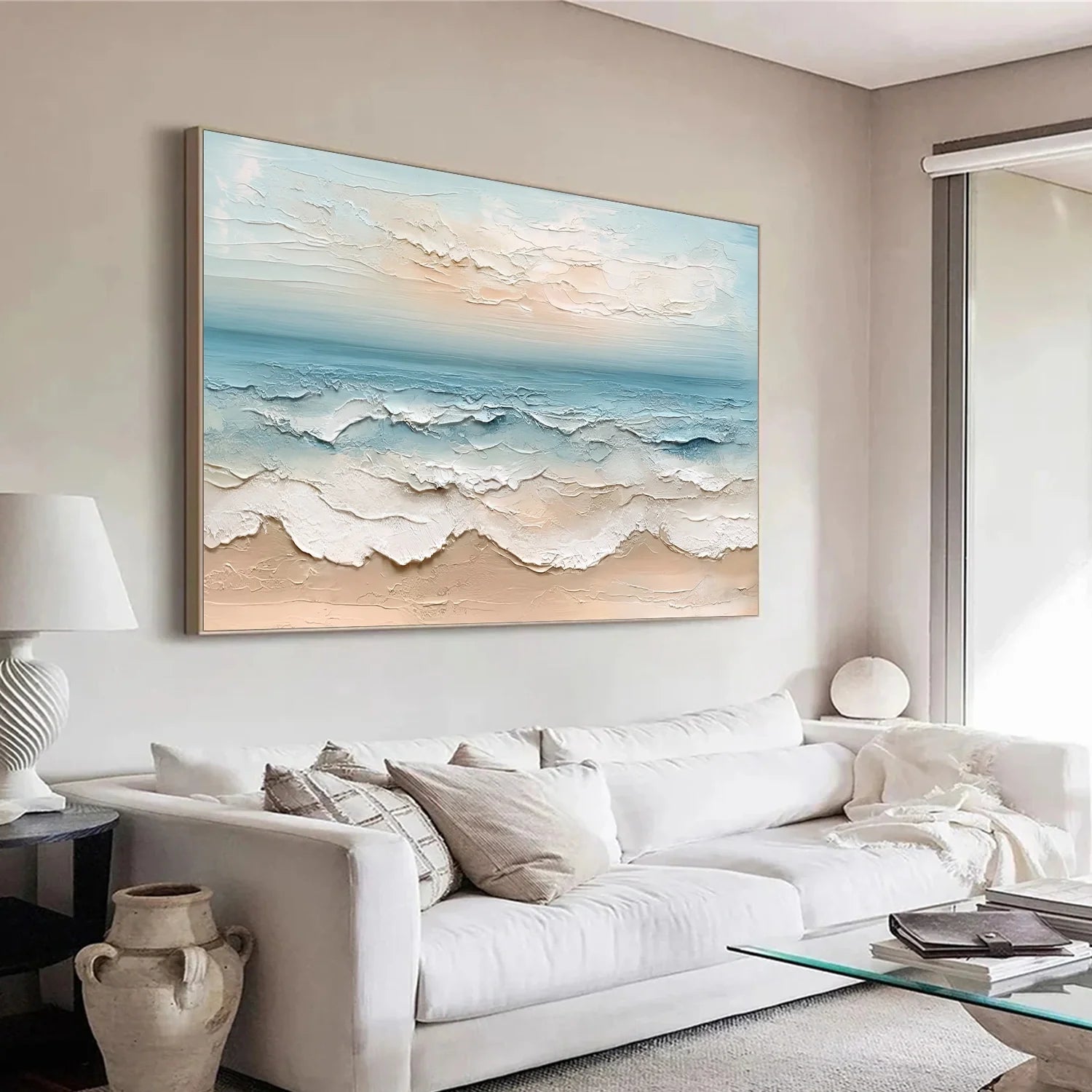 Sea & Sky Abstract_Textured_Wall Art #SK137