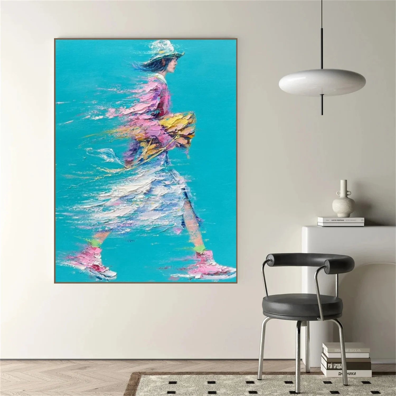 Abstract Portrait_Textured Wall Art #AB072