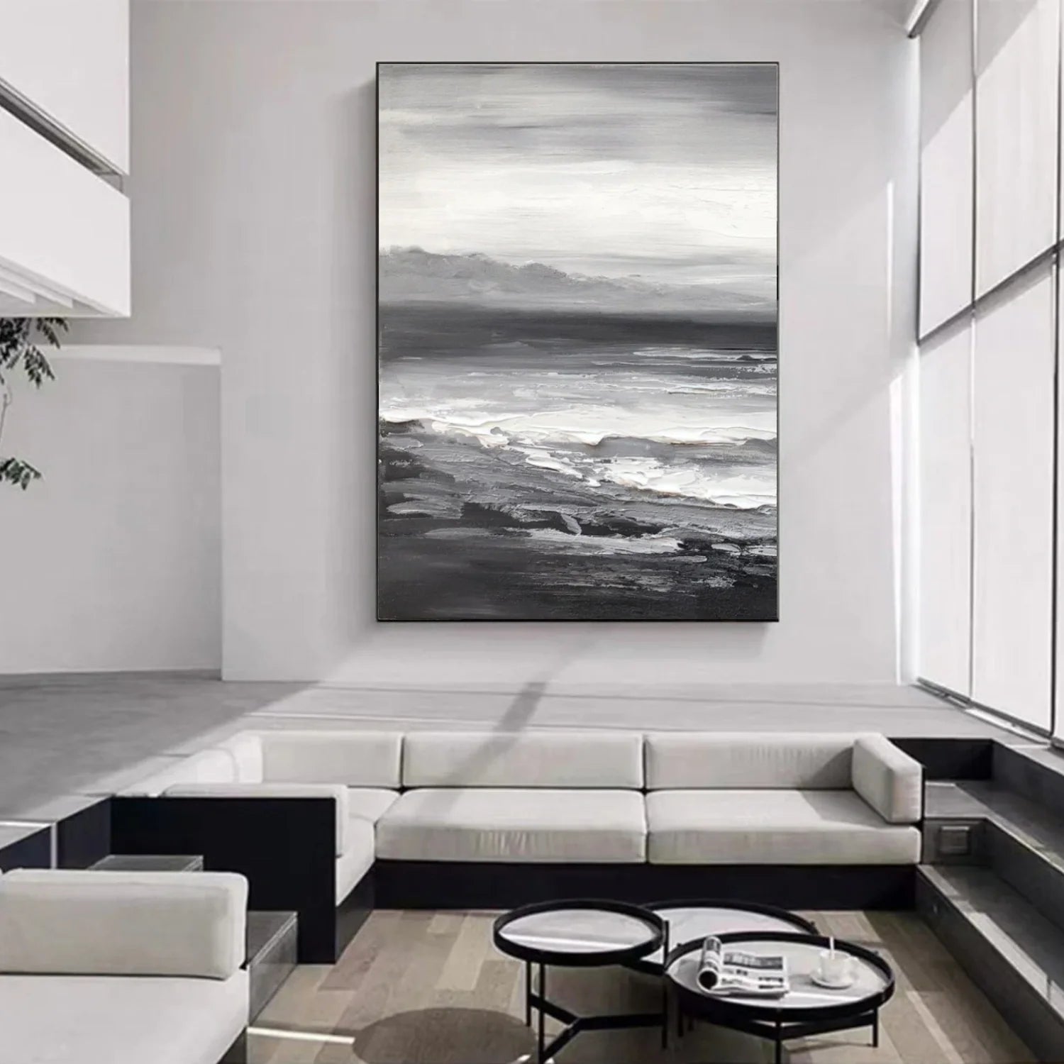 Sea & Sky Abstract_Textured_Wall Art #SK176