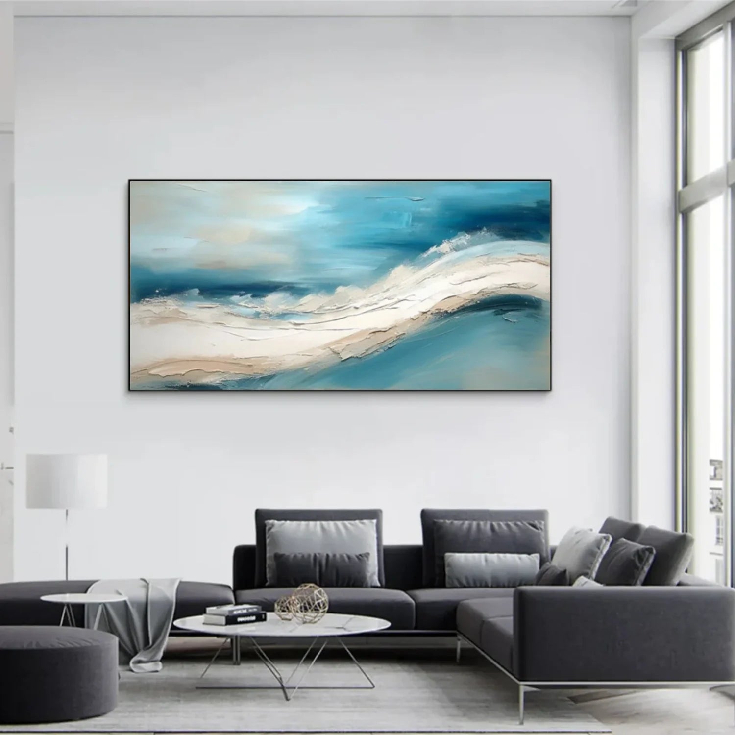 Sea & Sky Abstract_Textured_Wall Art #SK179
