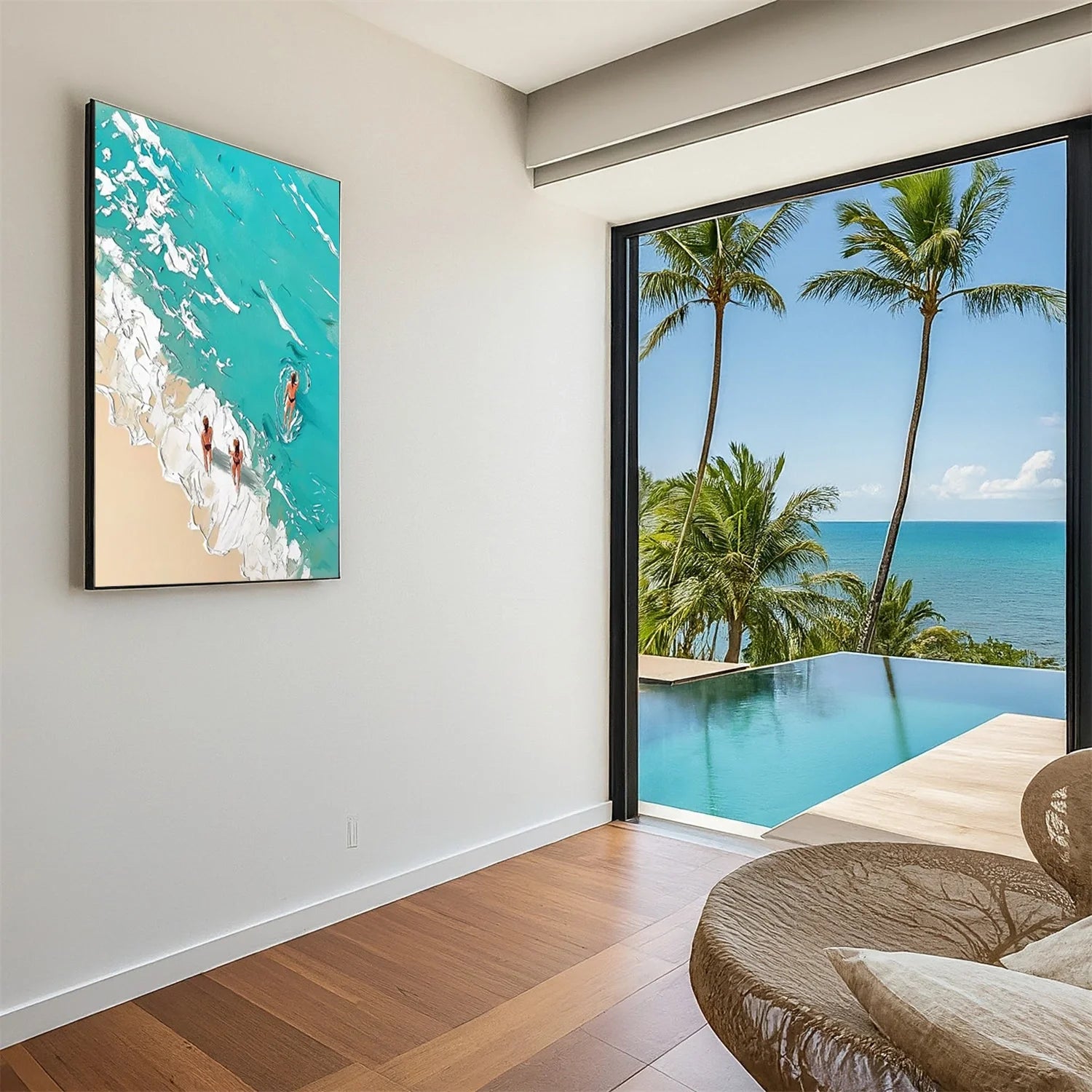 Swimming Sport Textured Wall Art #AS017