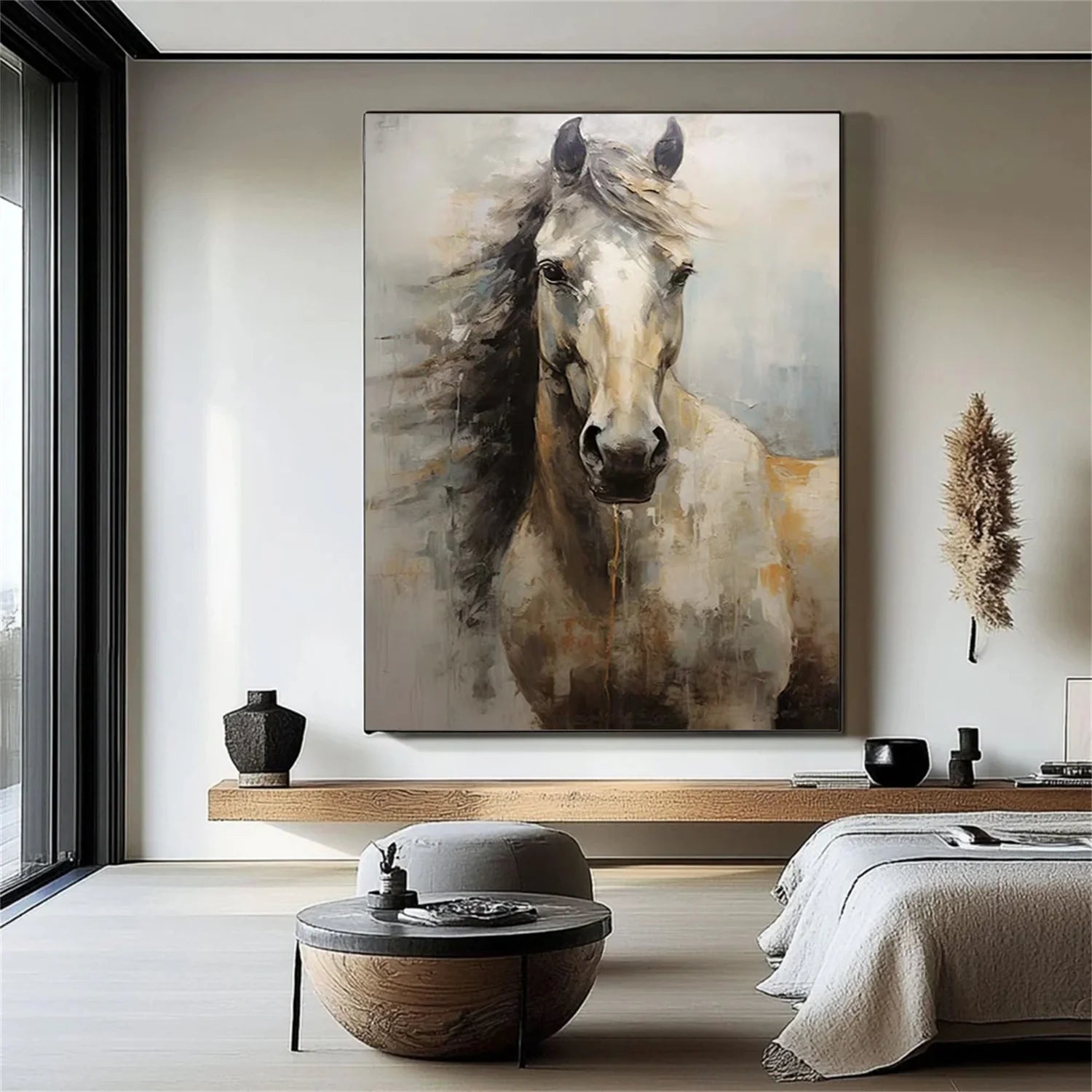 Abstract Animal Horse Wall Art #AM132