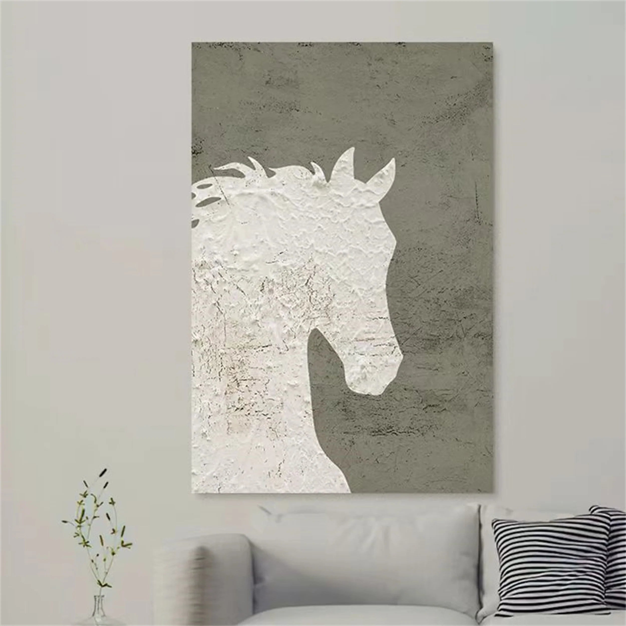 Colorful Horse Abstract Animal Wall Art #AM043