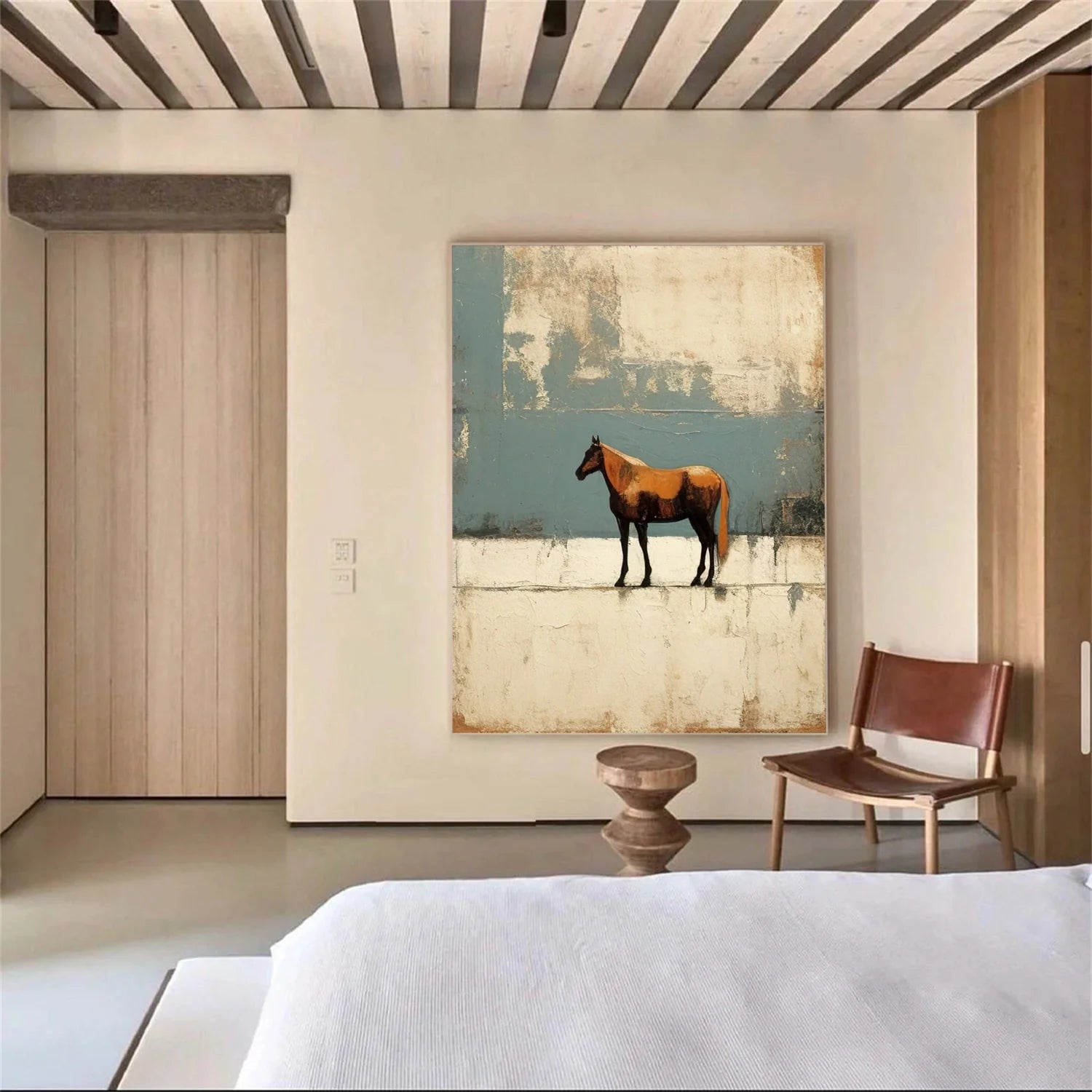 Abstract Animal Horse Wall Art #AM109