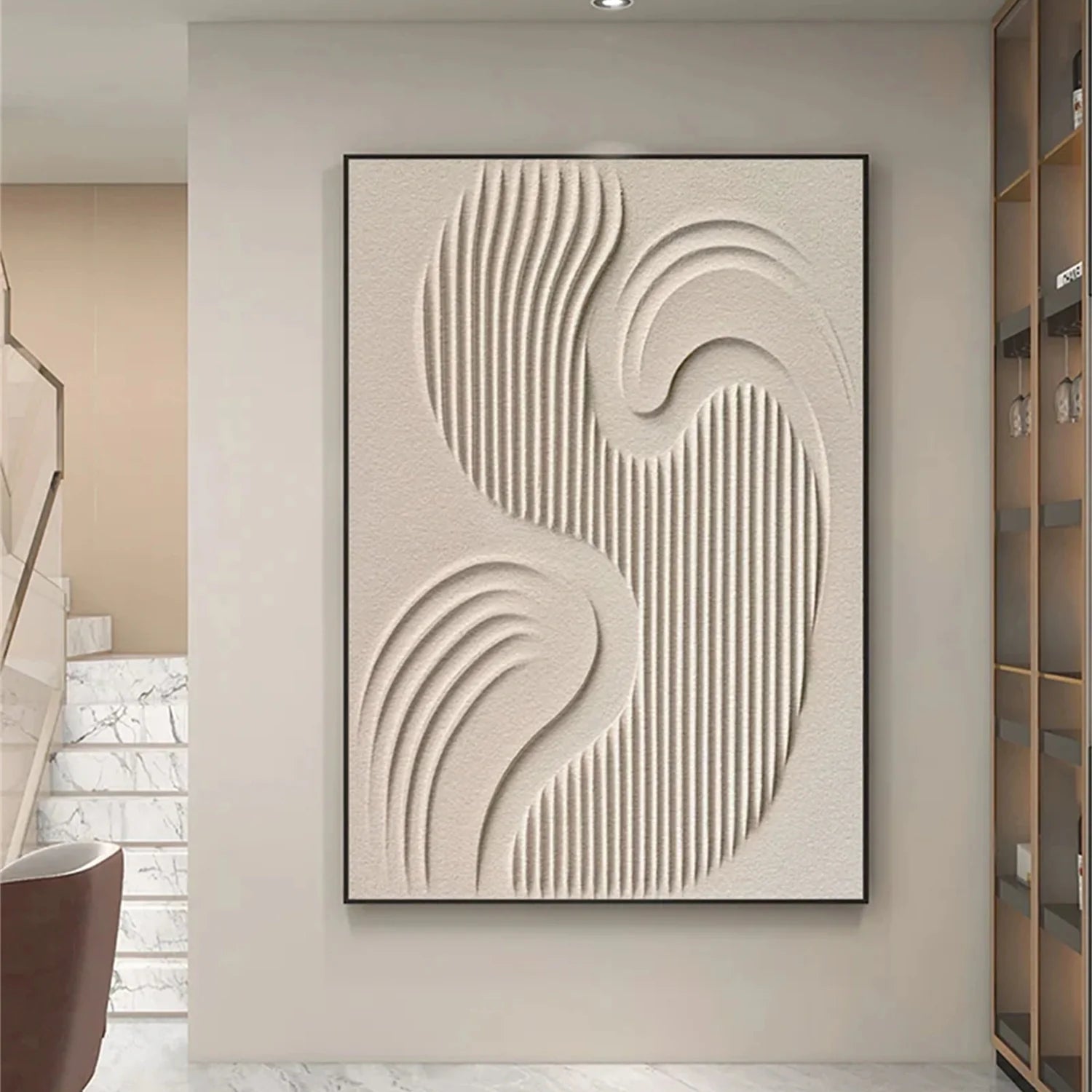 Minimalist Brown & Beige Art #MB009