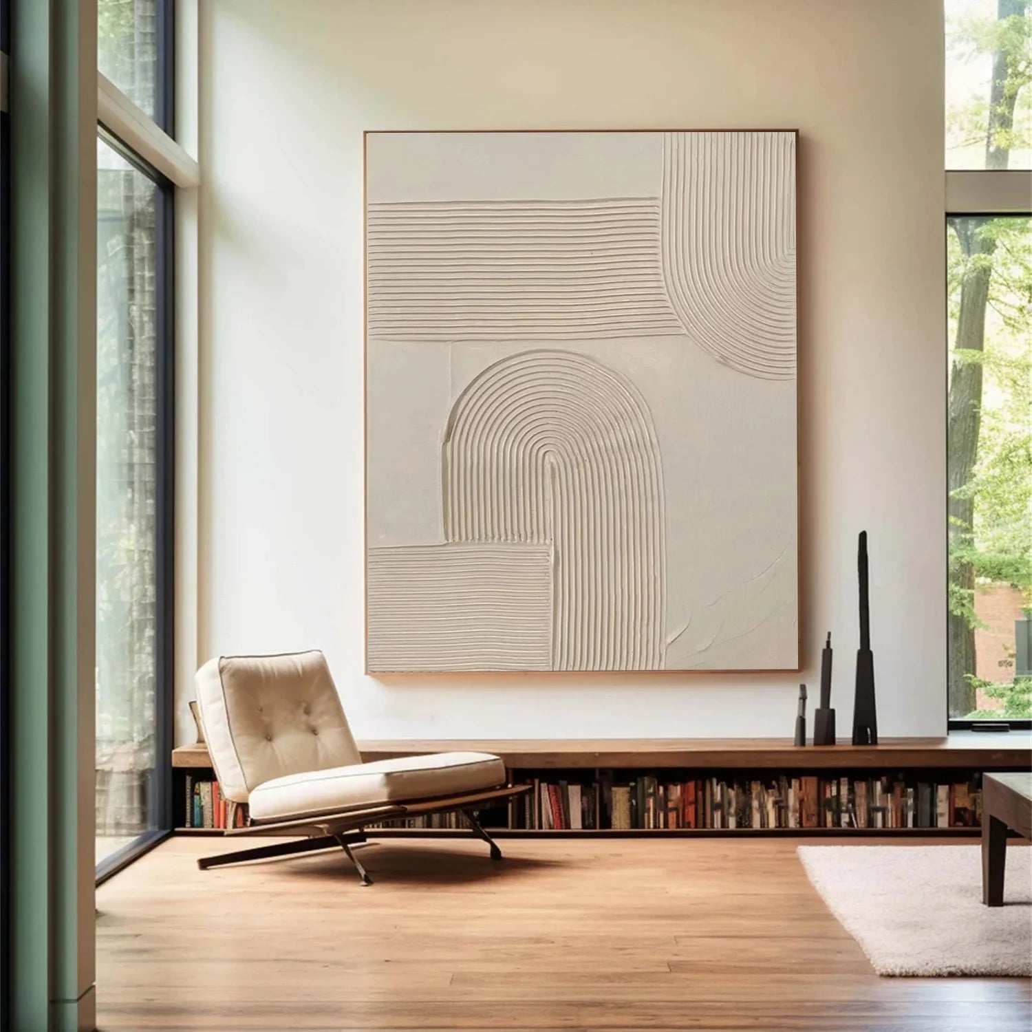 Minimalist Brown & Beige Art #MB028