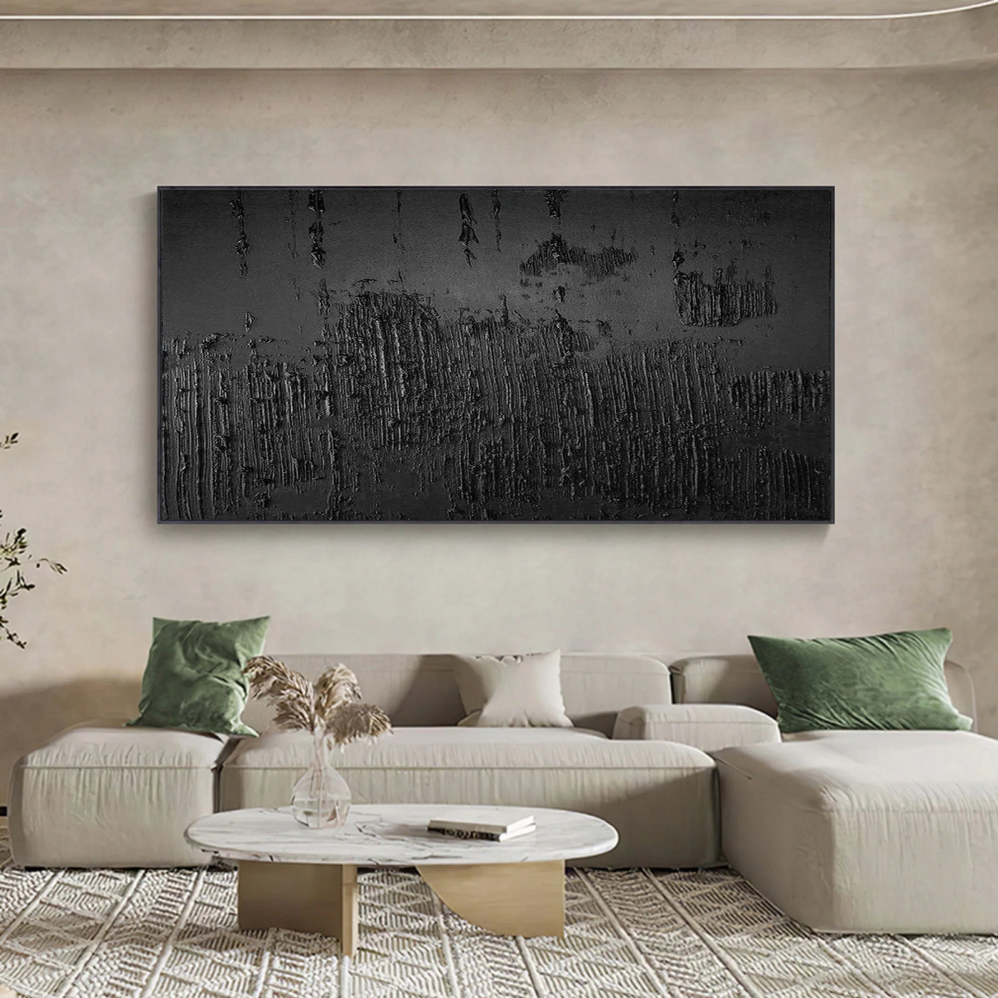 3D Textured Plaster Minimalist Painting Wall Artwork Original