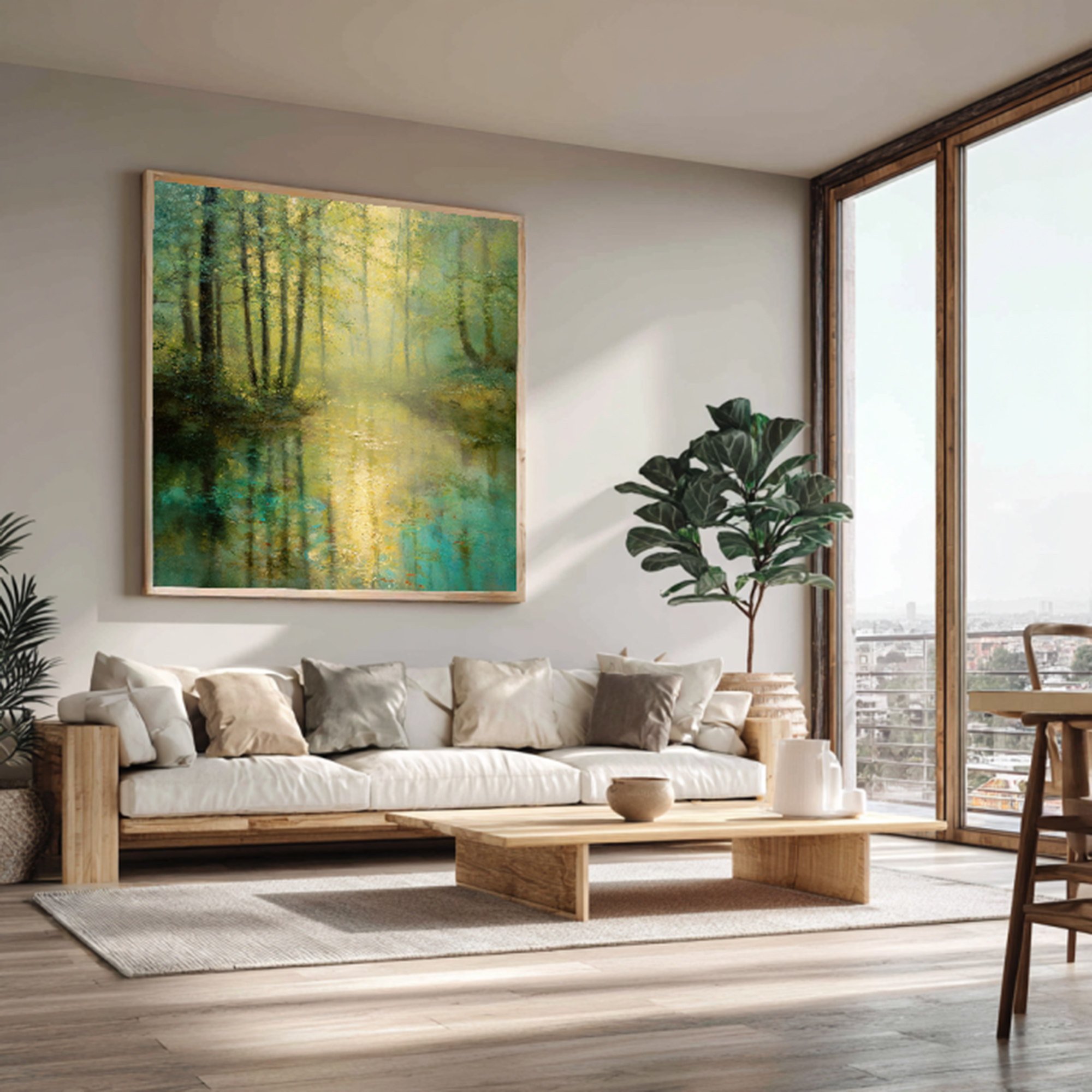 Impressionist Landscape Wall Art for Modern Home Decor #FT329