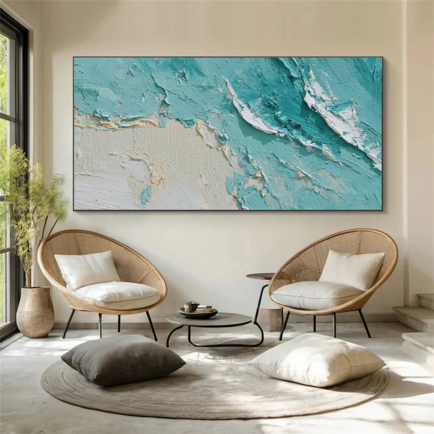 Sea & Sky Abstract_Textured_Wall Art #SK154