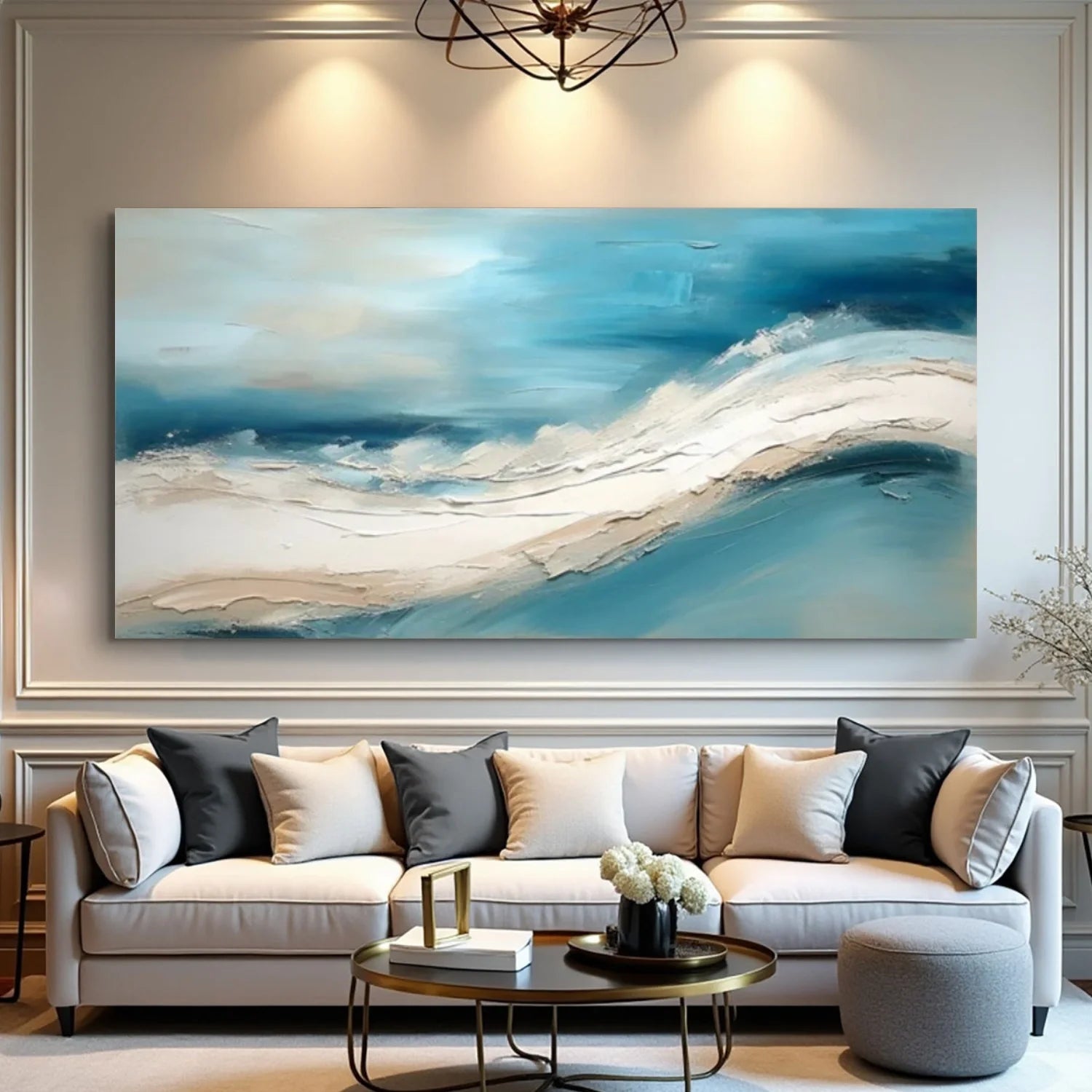 Sea & Sky Abstract_Textured_Wall Art #SK179