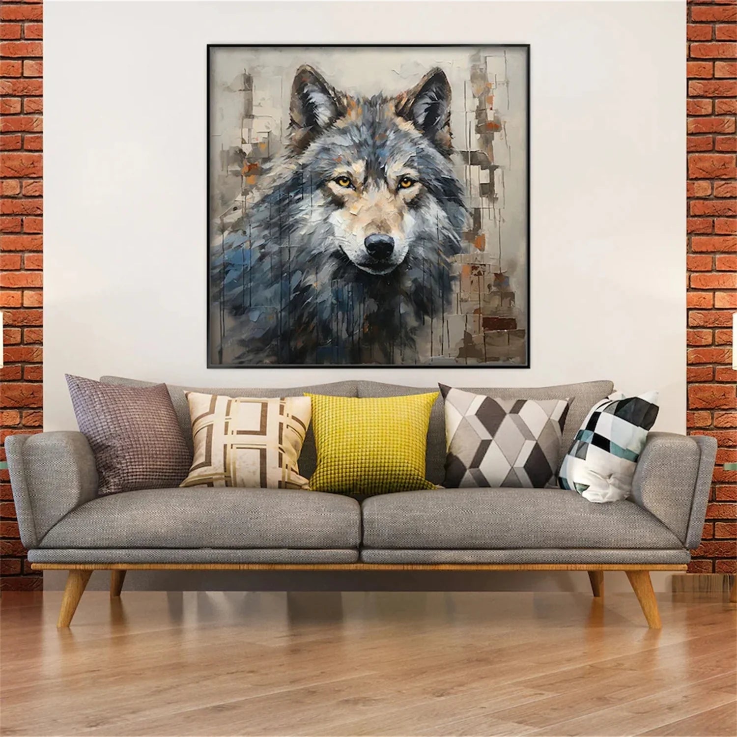 Colorful Abstract Animal Wall Art #AM077