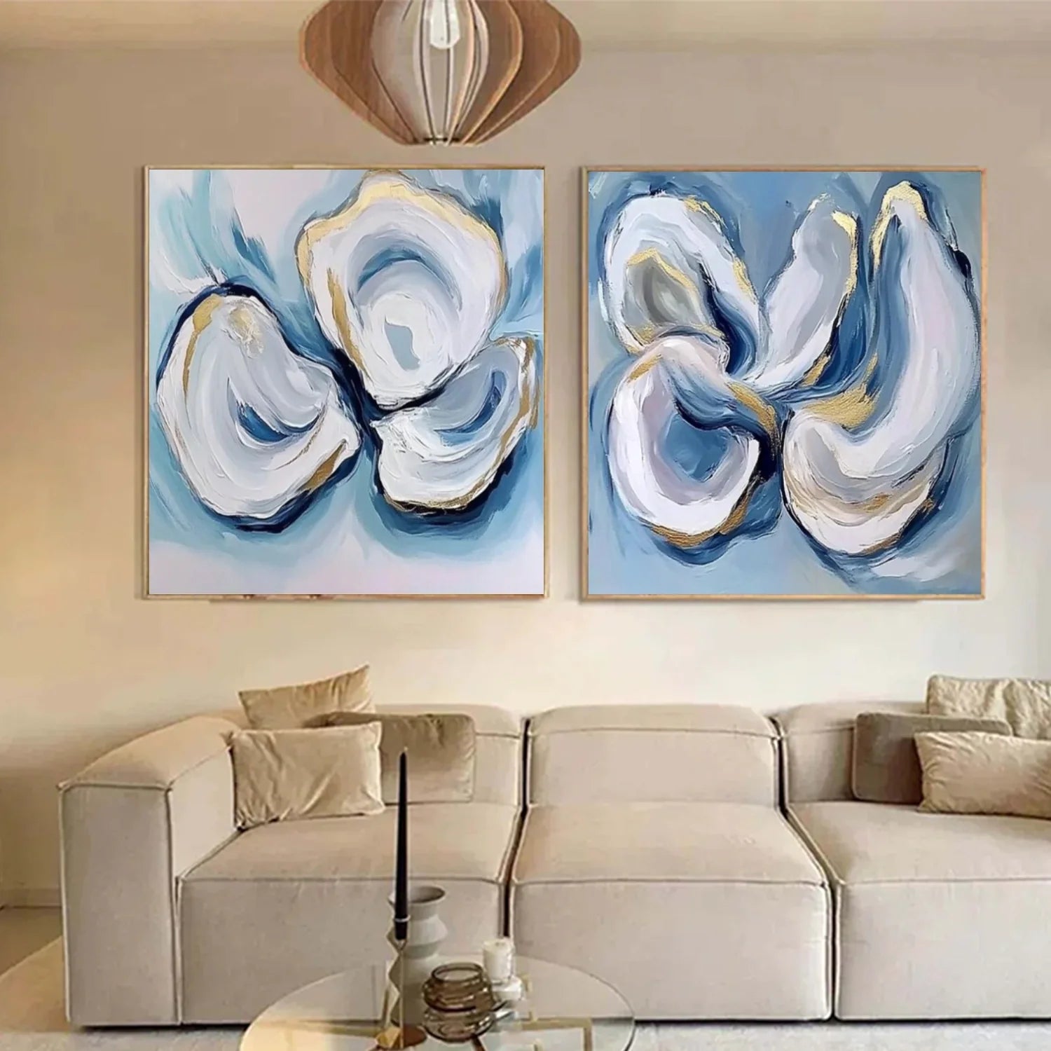 Abstract_Canvas Art Set of 2 #WA778