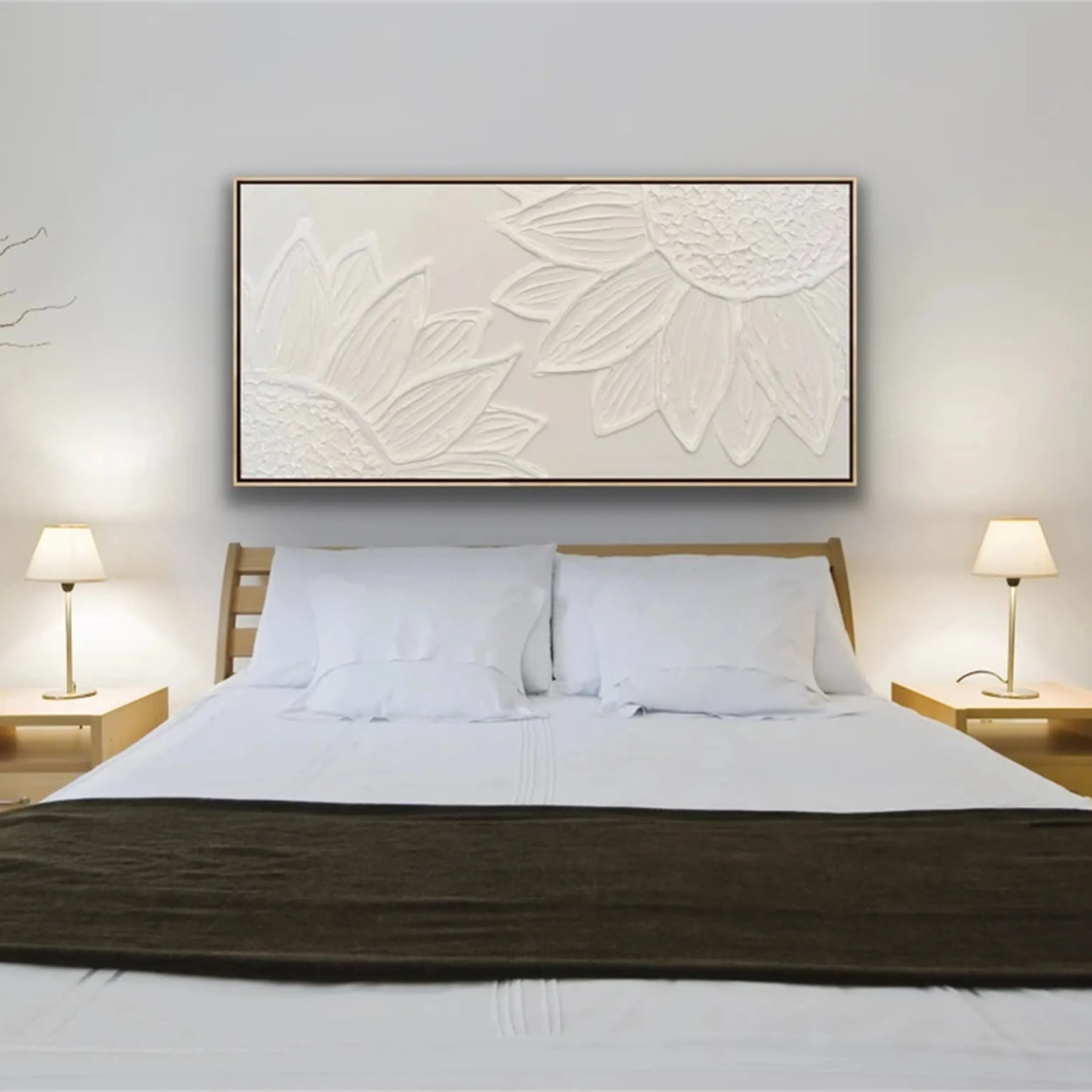 Flower & Tree Abstract Textured Wall Art #FT027