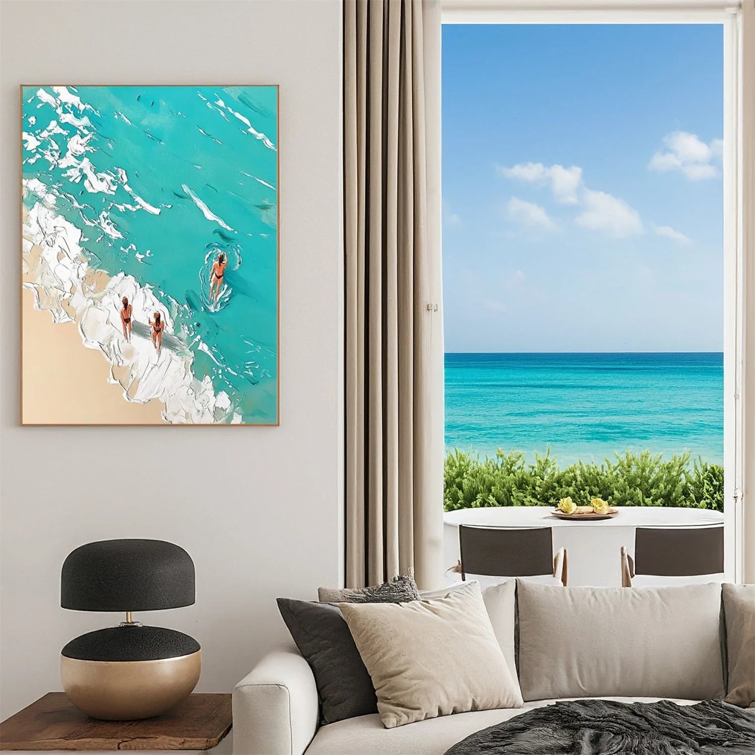Swimming Sport Textured Wall Art #AS017