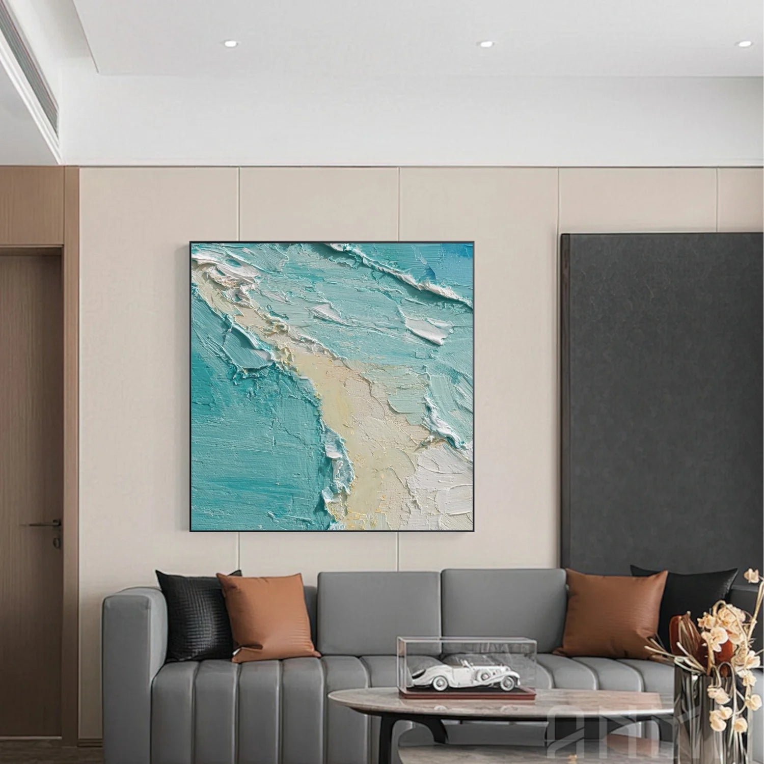 Sea & Sky Abstract_Textured_Wall Art #SK157