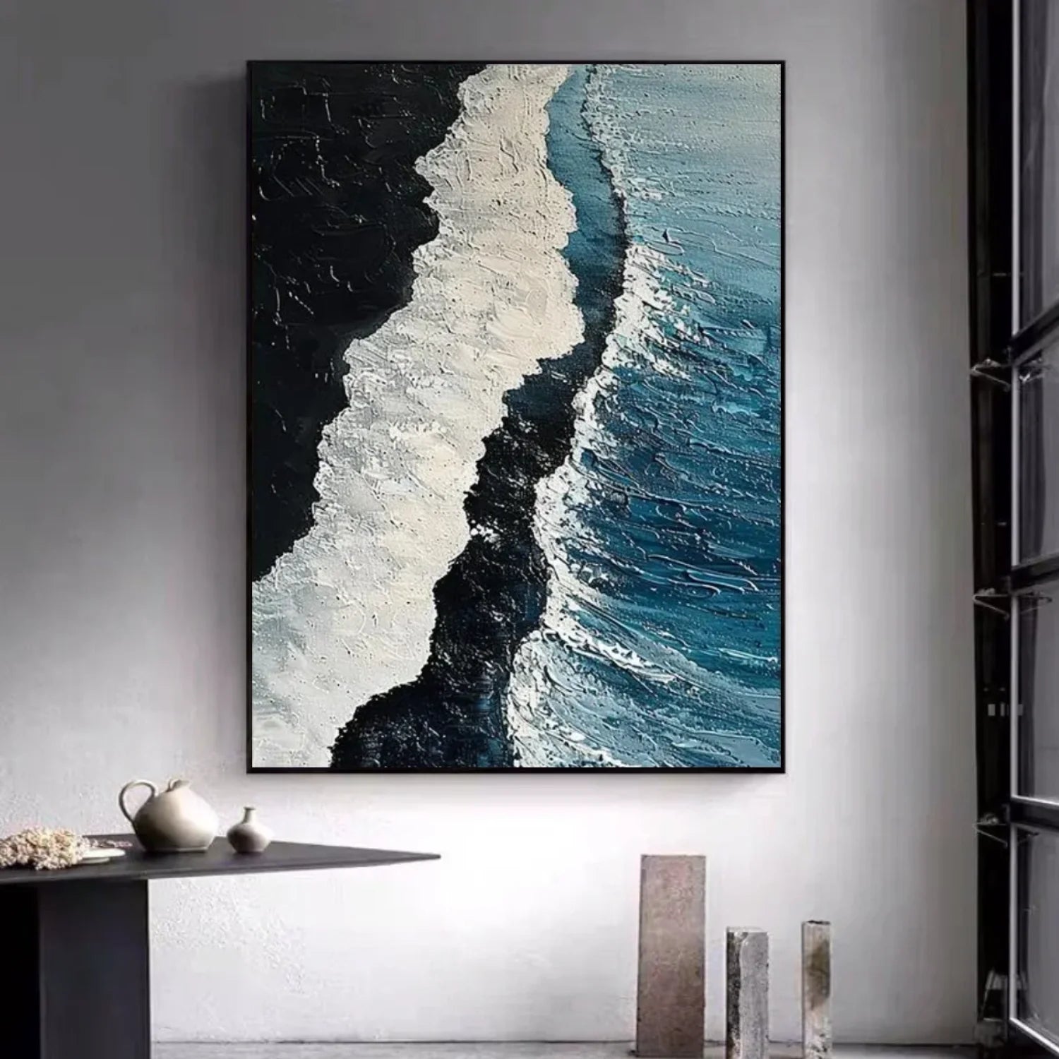Sea & Sky Abstract_Textured_Wall Art #SK173