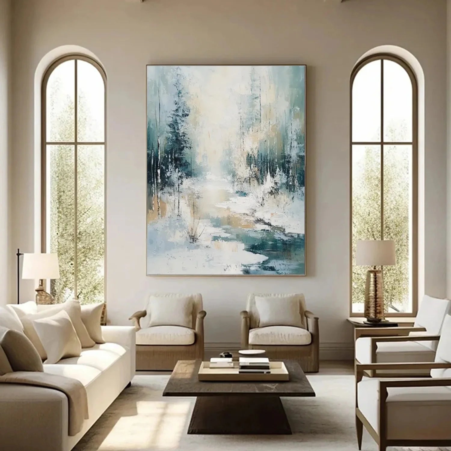 Flower & Tree Abstract_Wall Art #FT159