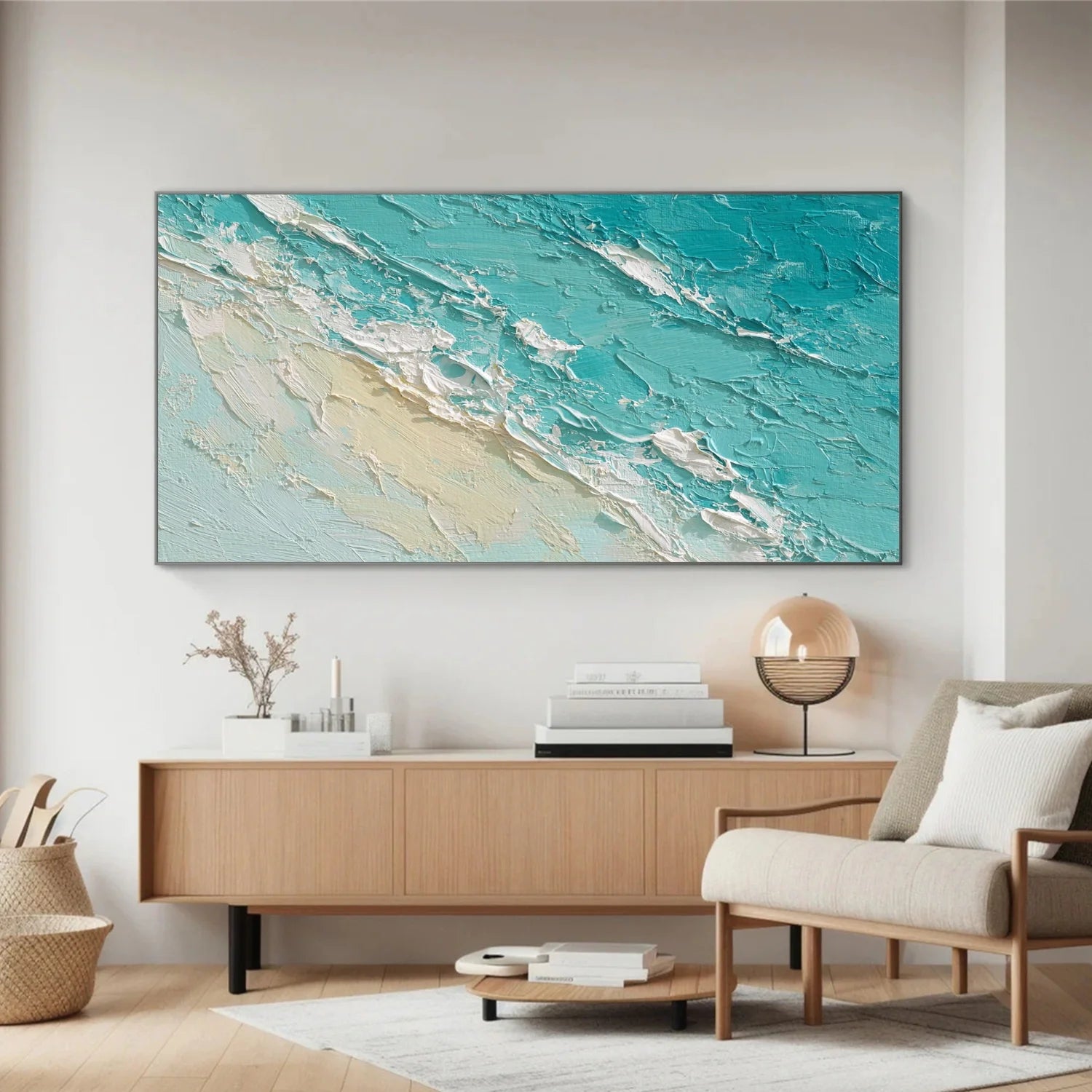 Sea & Sky Abstract_Textured_Wall Art #SK153