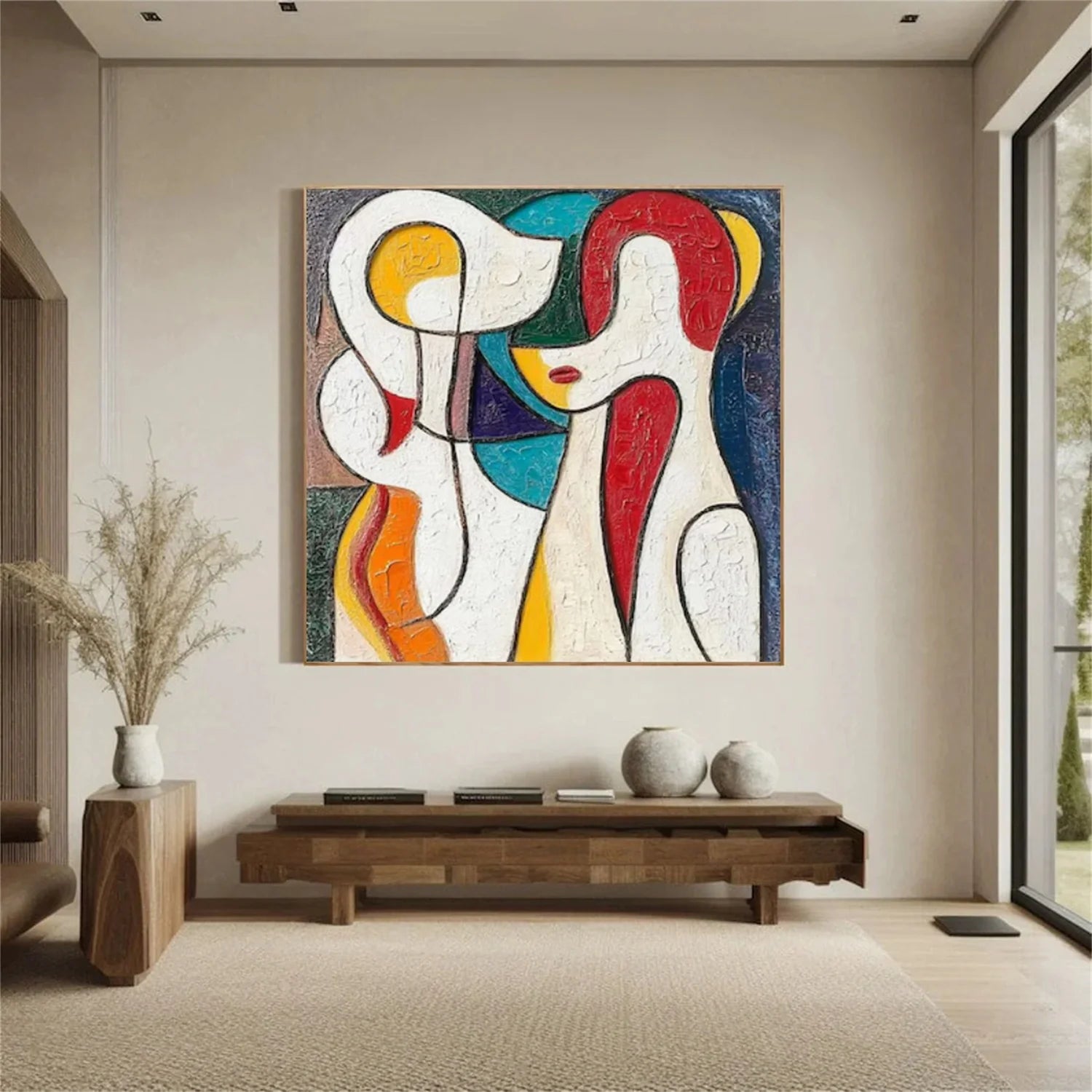 Abstract Portrait Colorful Painting #AB042