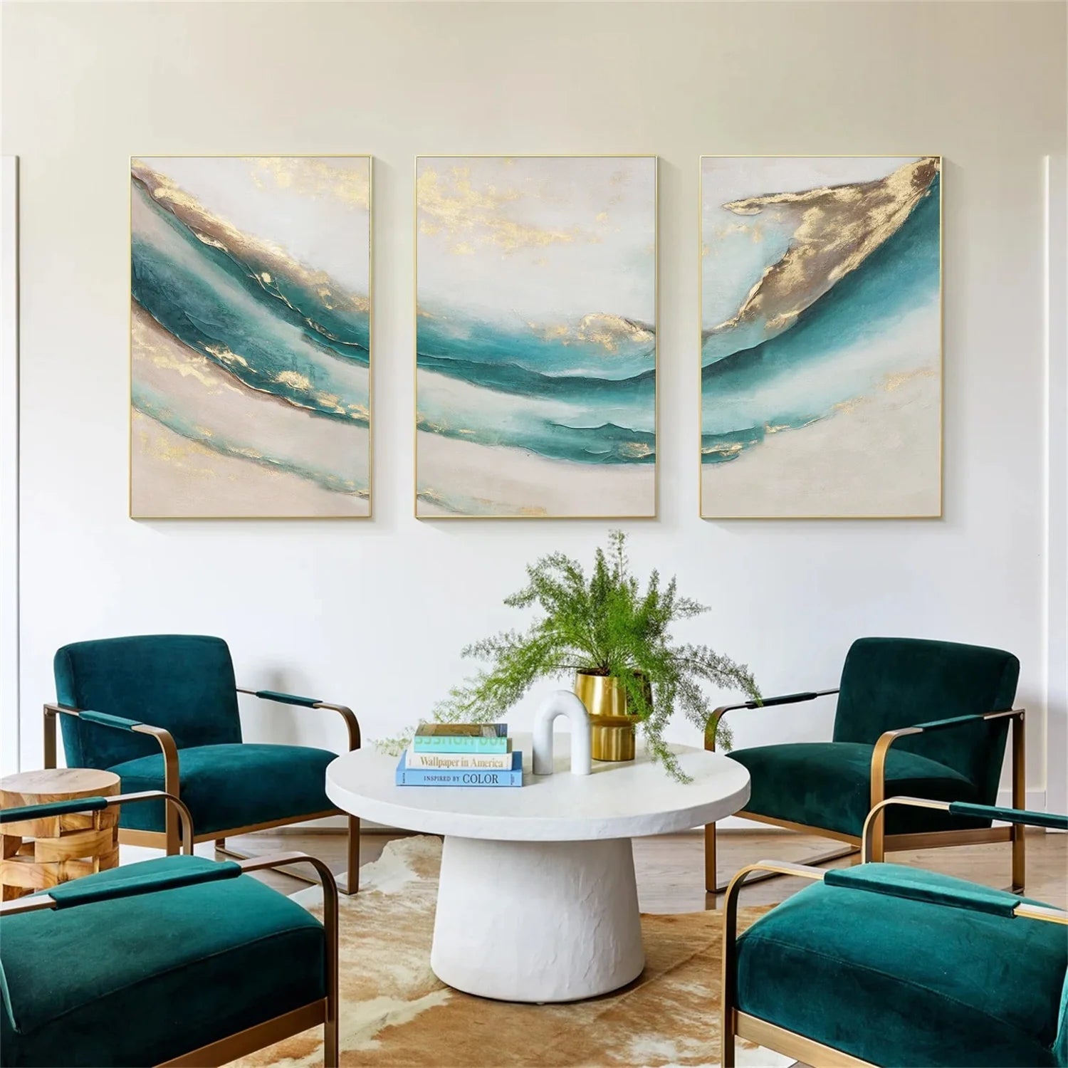 Abstract Canvas Art Set of 3 #WA802