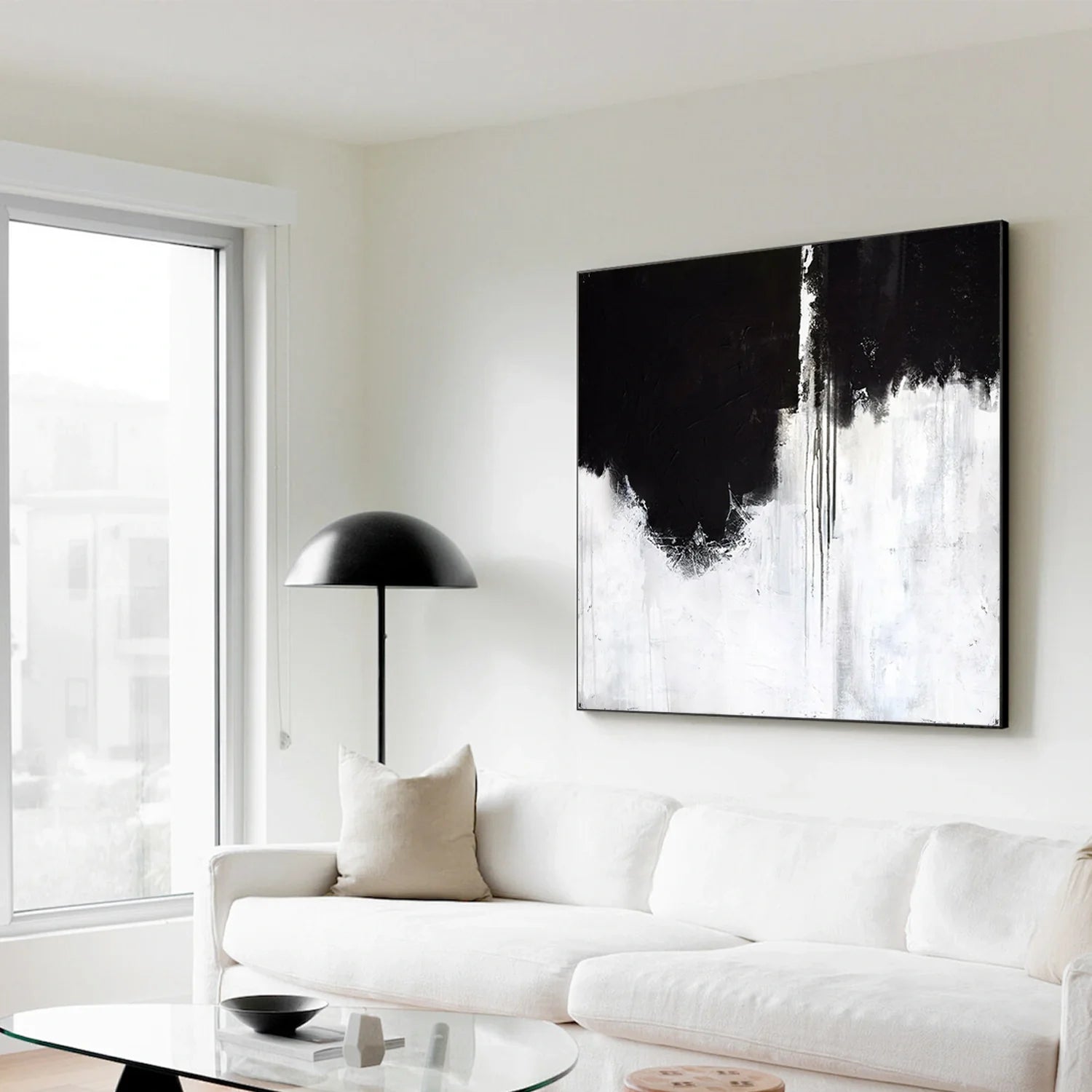 White and Black Minimalistic Art #MD198