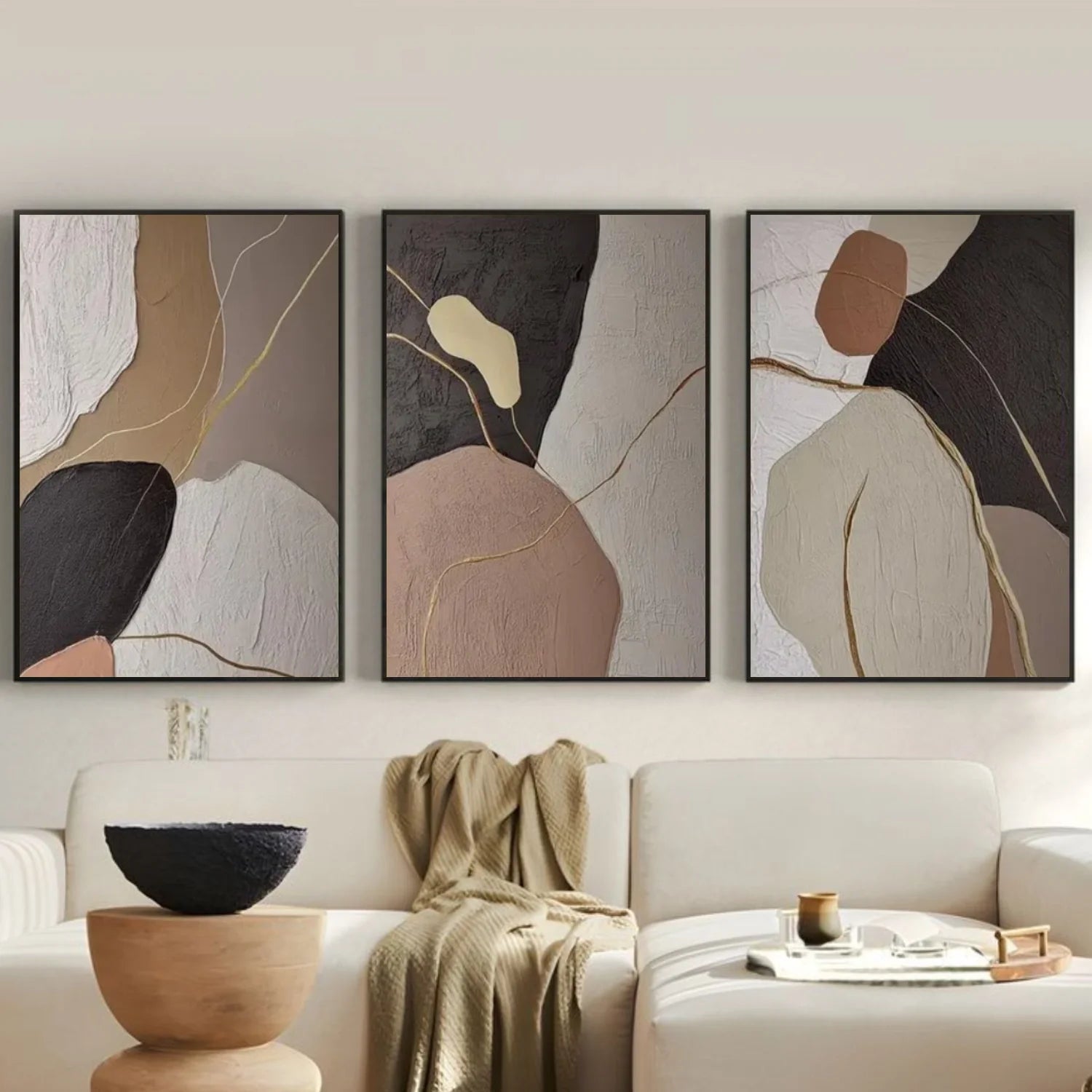 Abstract_Canvas Art Set of 3 #WA803