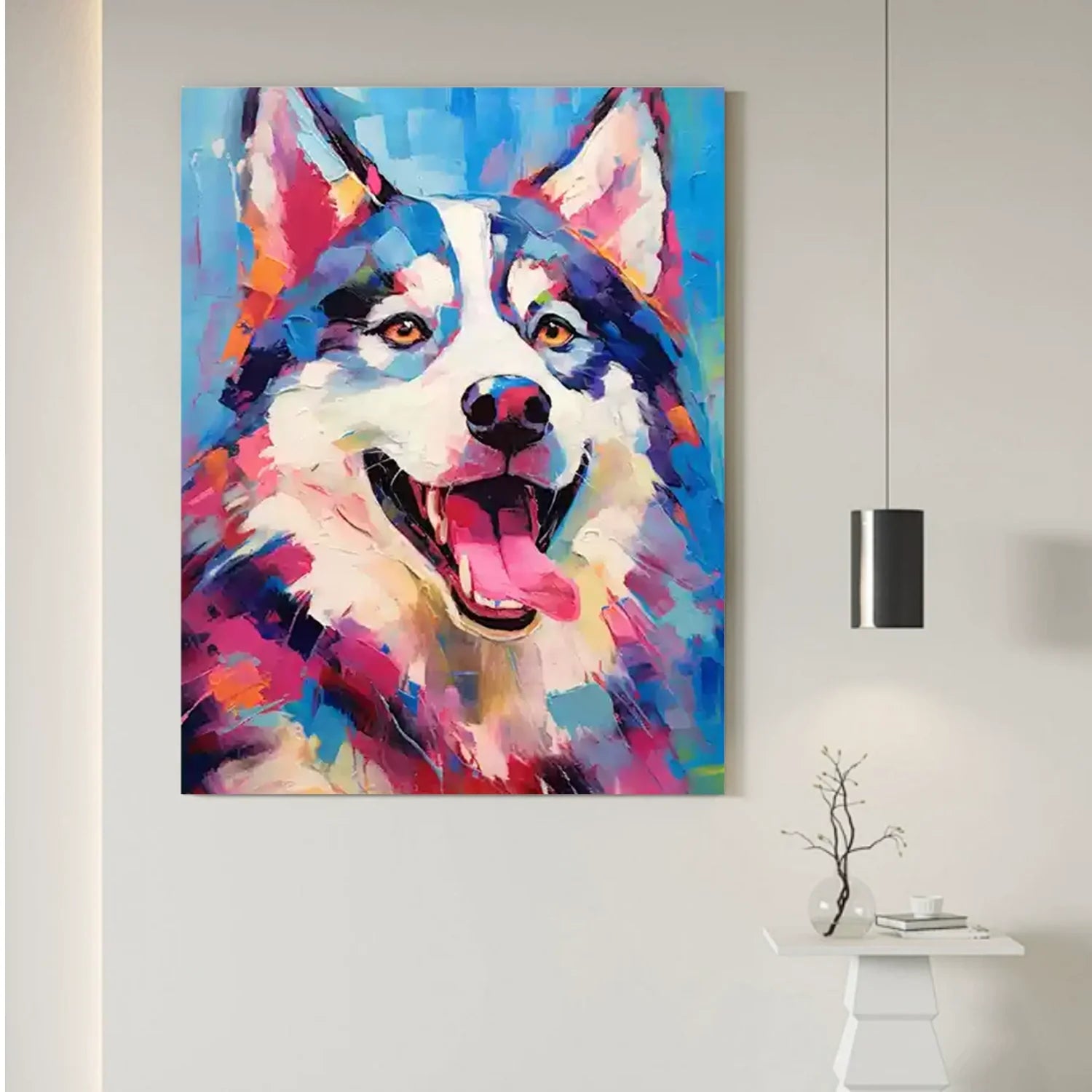 Abstract Animal Dog Wall Art #AM115