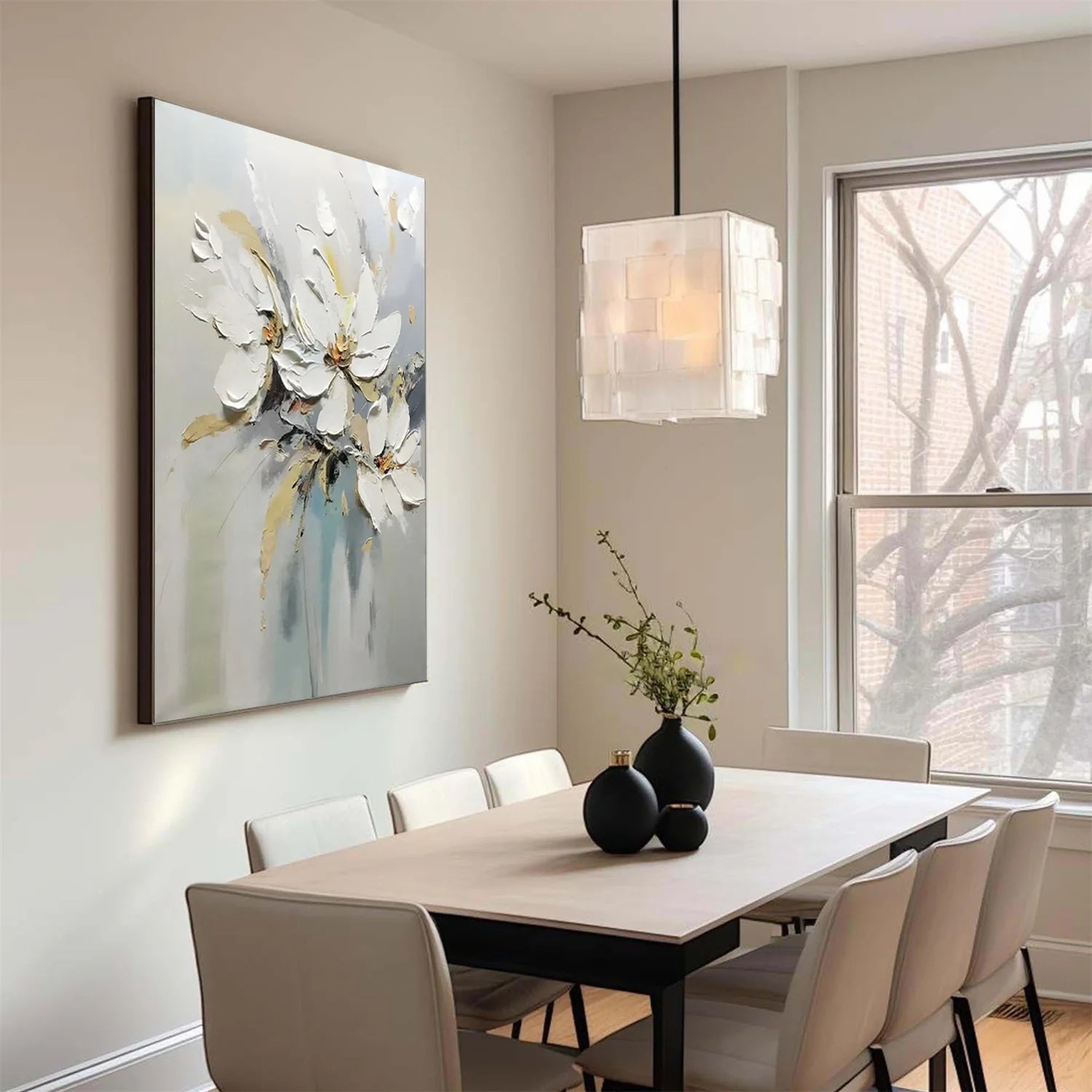 Flower & Tree Abstract_Textured Wall Art #FT121