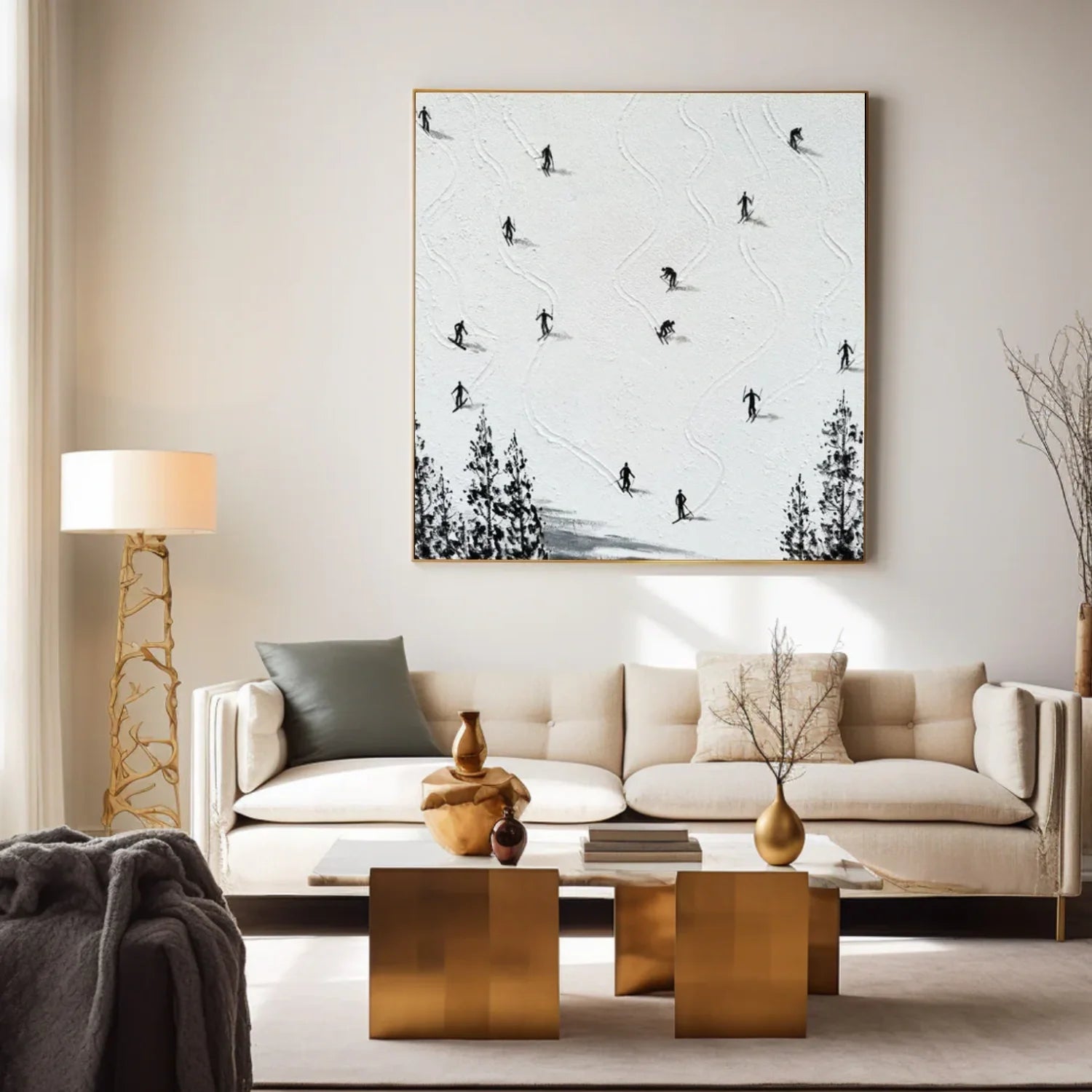 Skiing Sport Wall Art #AS060