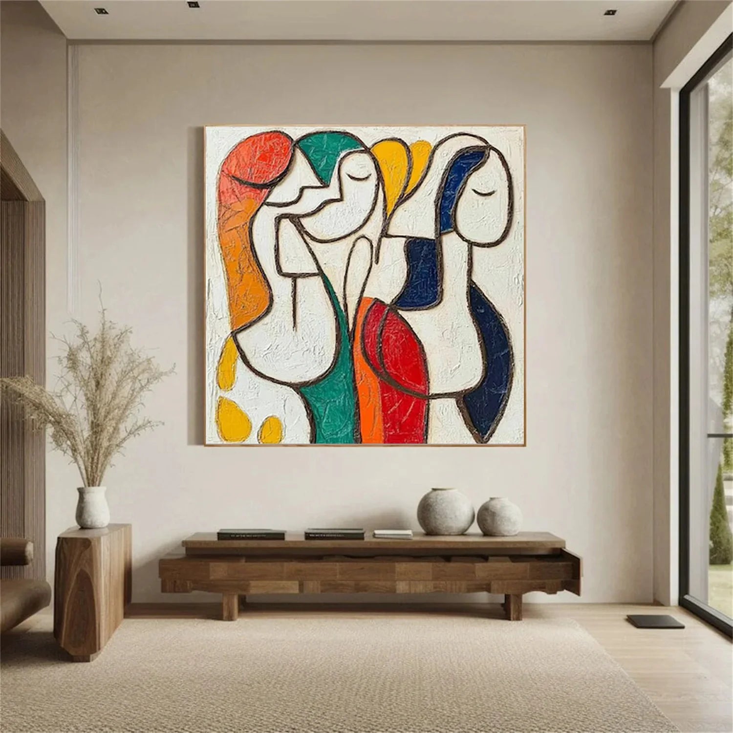 Abstract Portrait Colorful Painting #AB041