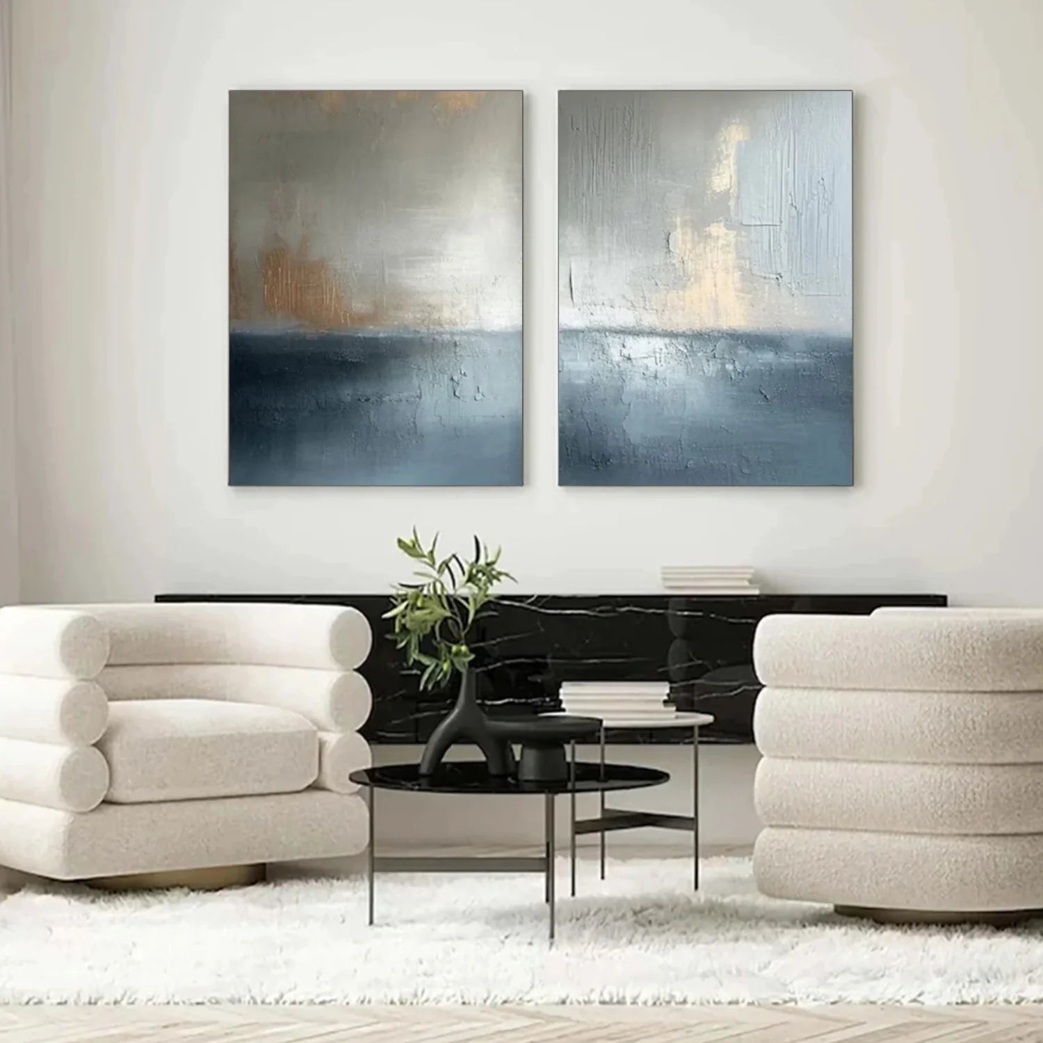 Abstract_Canvas Art Set of 2 #WA741