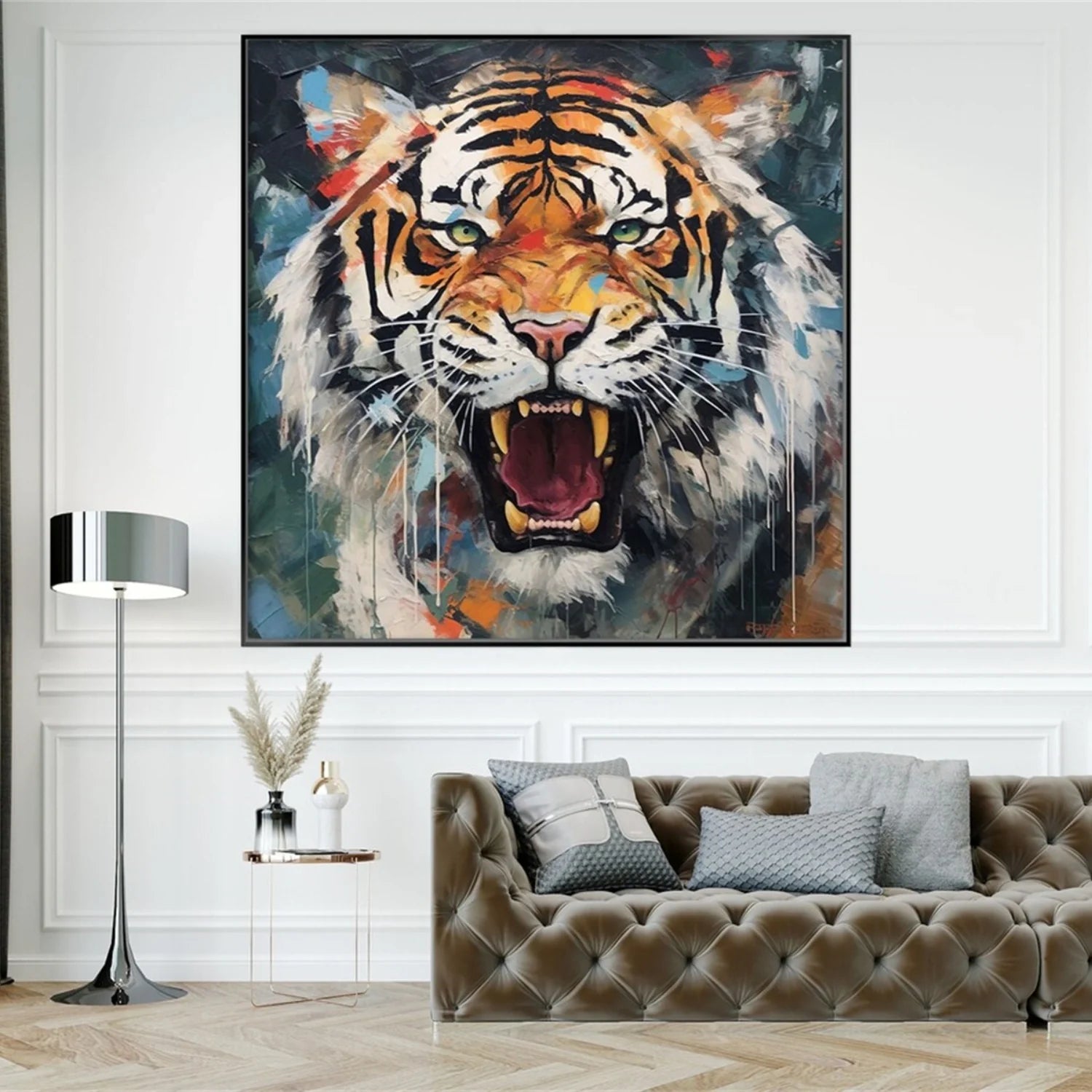 Colorful Abstract Animal Wall Art #AM082