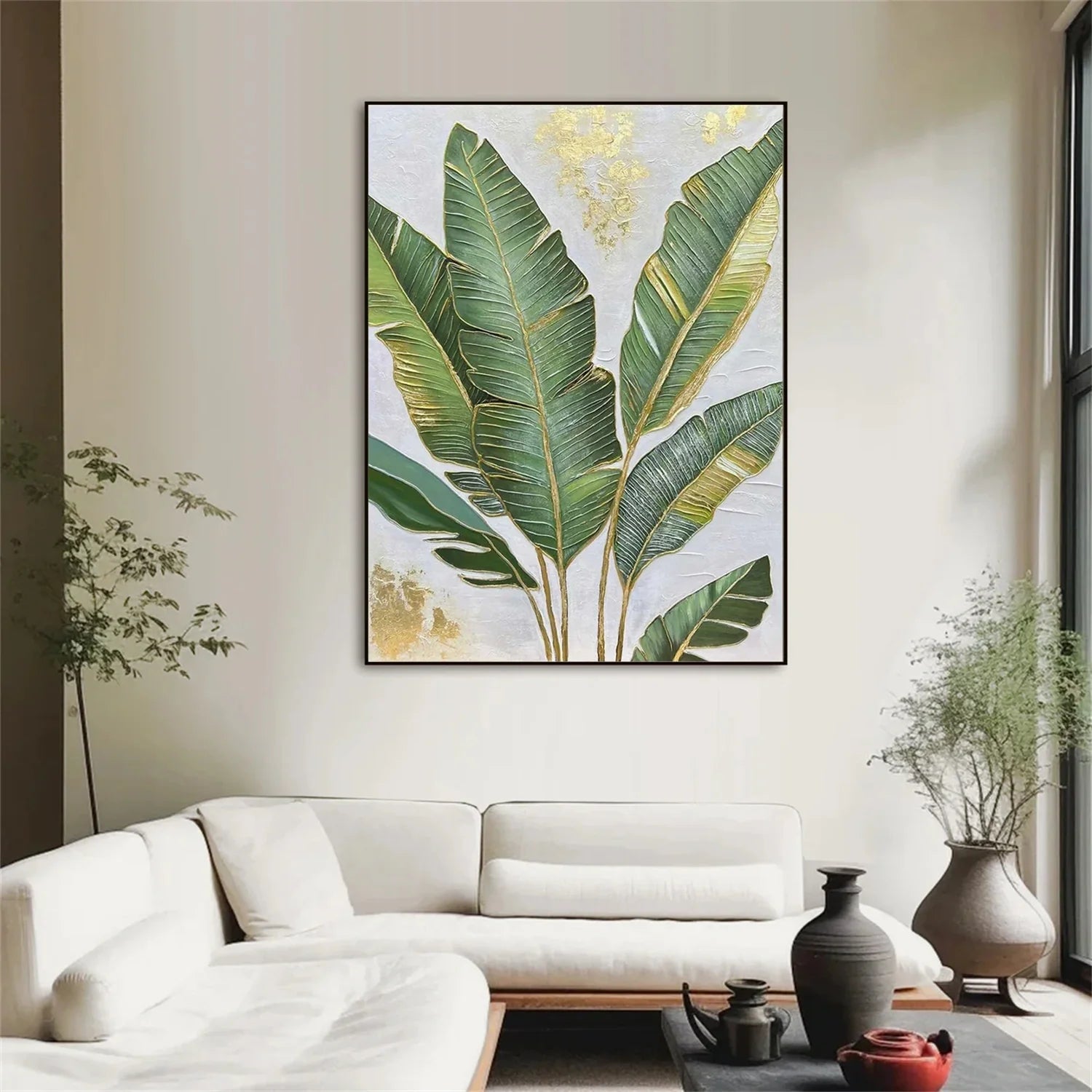 Flower & Tree Abstract Textured Wall Art #FT114