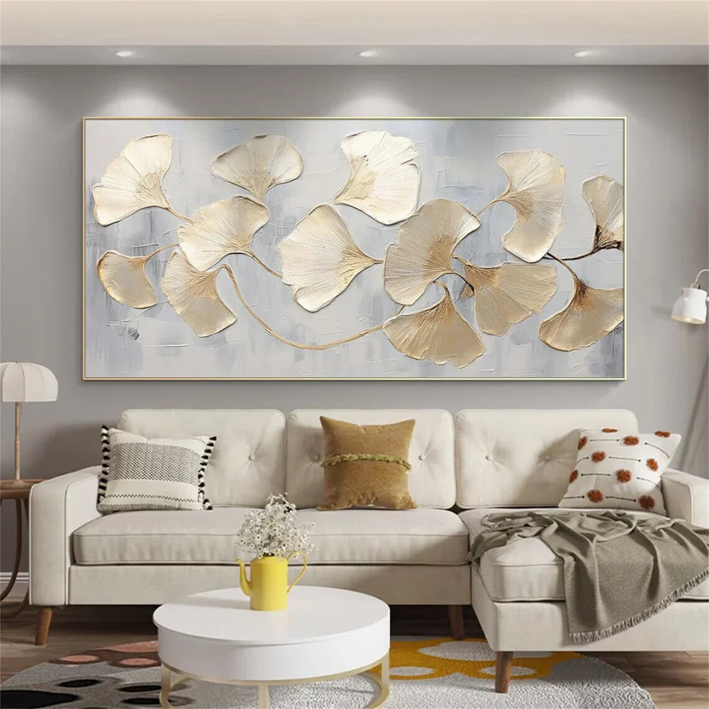 Flower & Tree Abstract Textured Wall Art #FT038