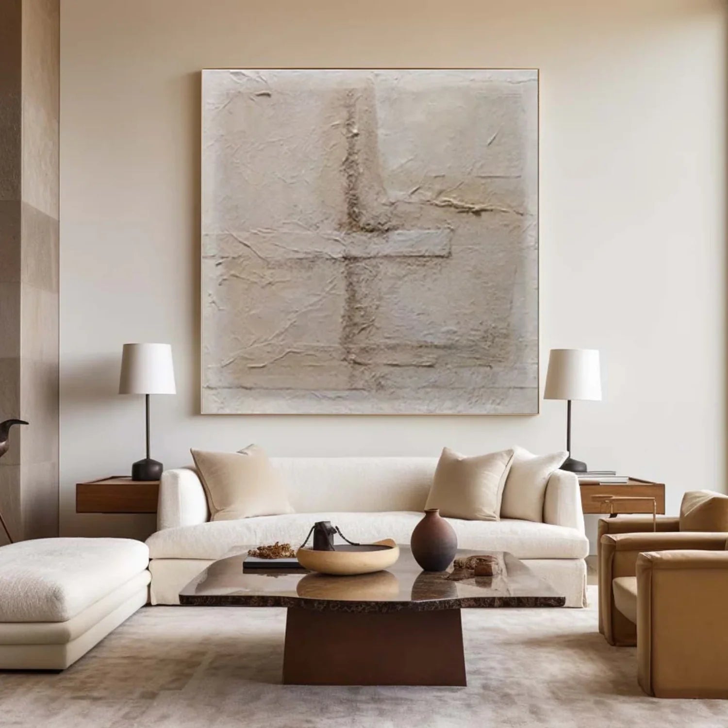 Wabi Sabi Textured Canvas Art #WA825