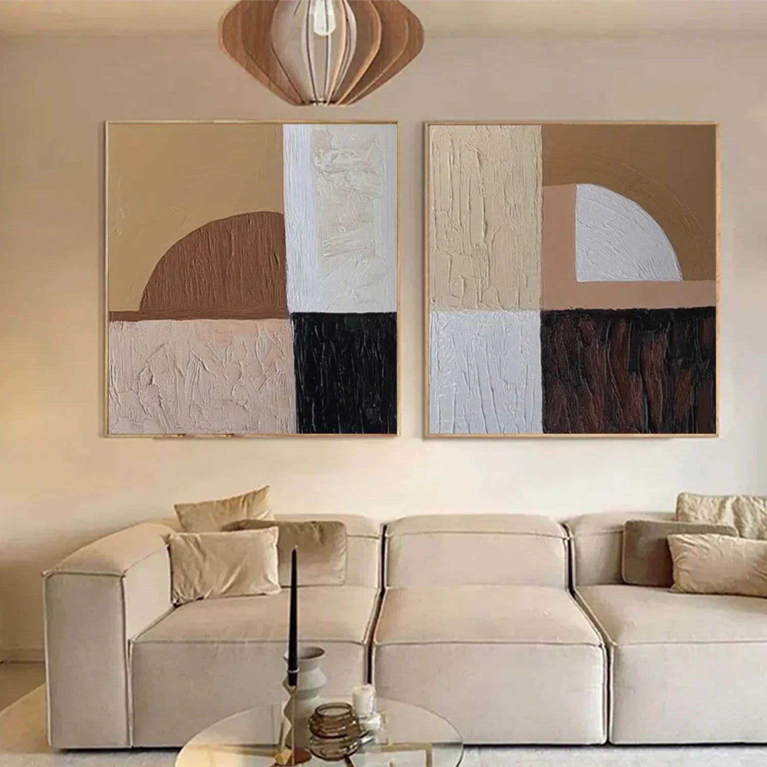 Abstract_Canvas Art Set of 2 #WA806