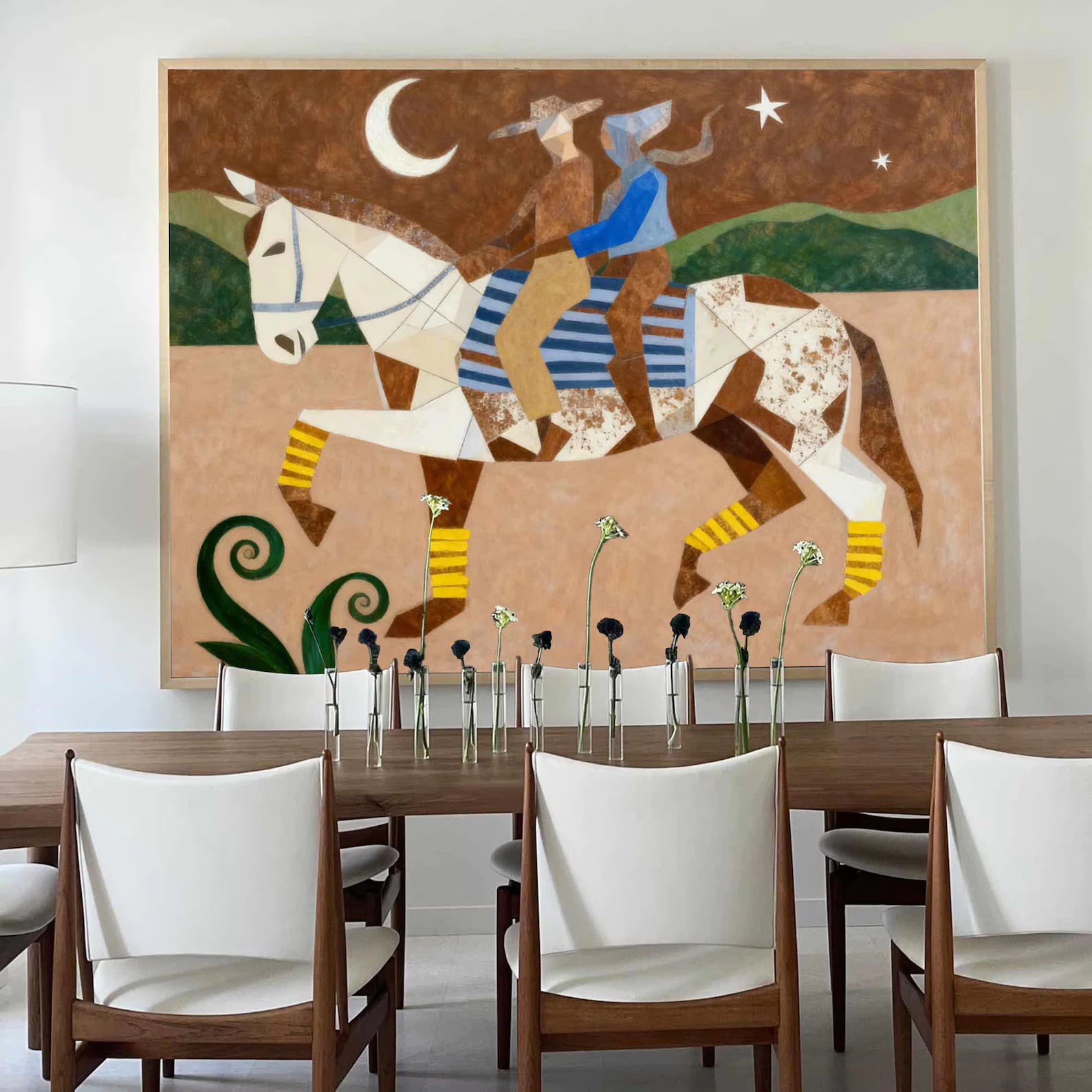 Mid Century Cowboy Duo Art #CB10
