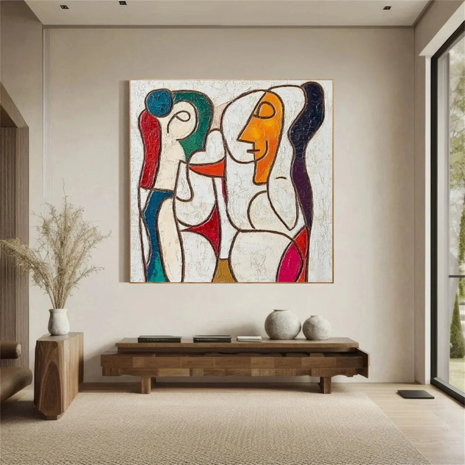 Abstract Portrait Colorful Painting #AB043