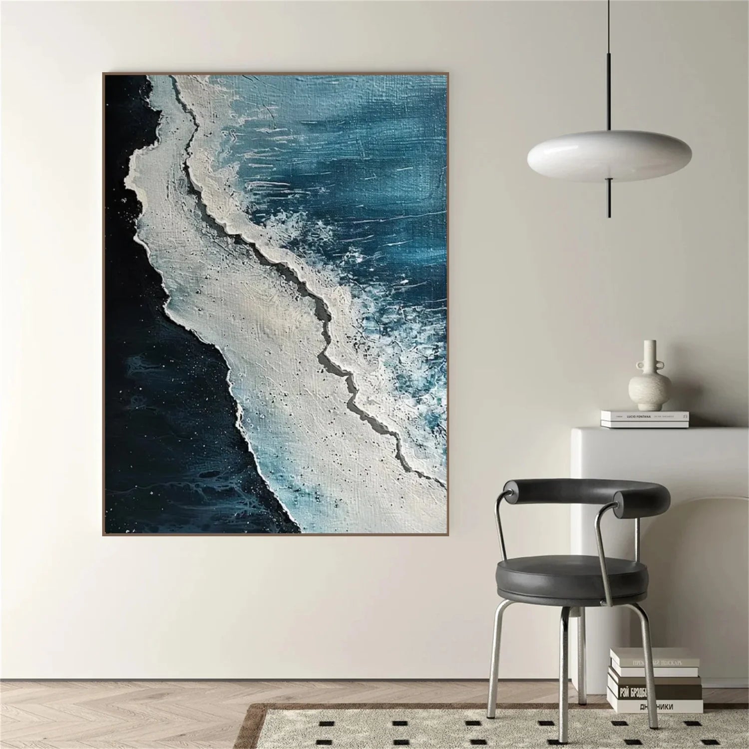 Sea & Sky Abstract_Textured_Wall Art #SK172