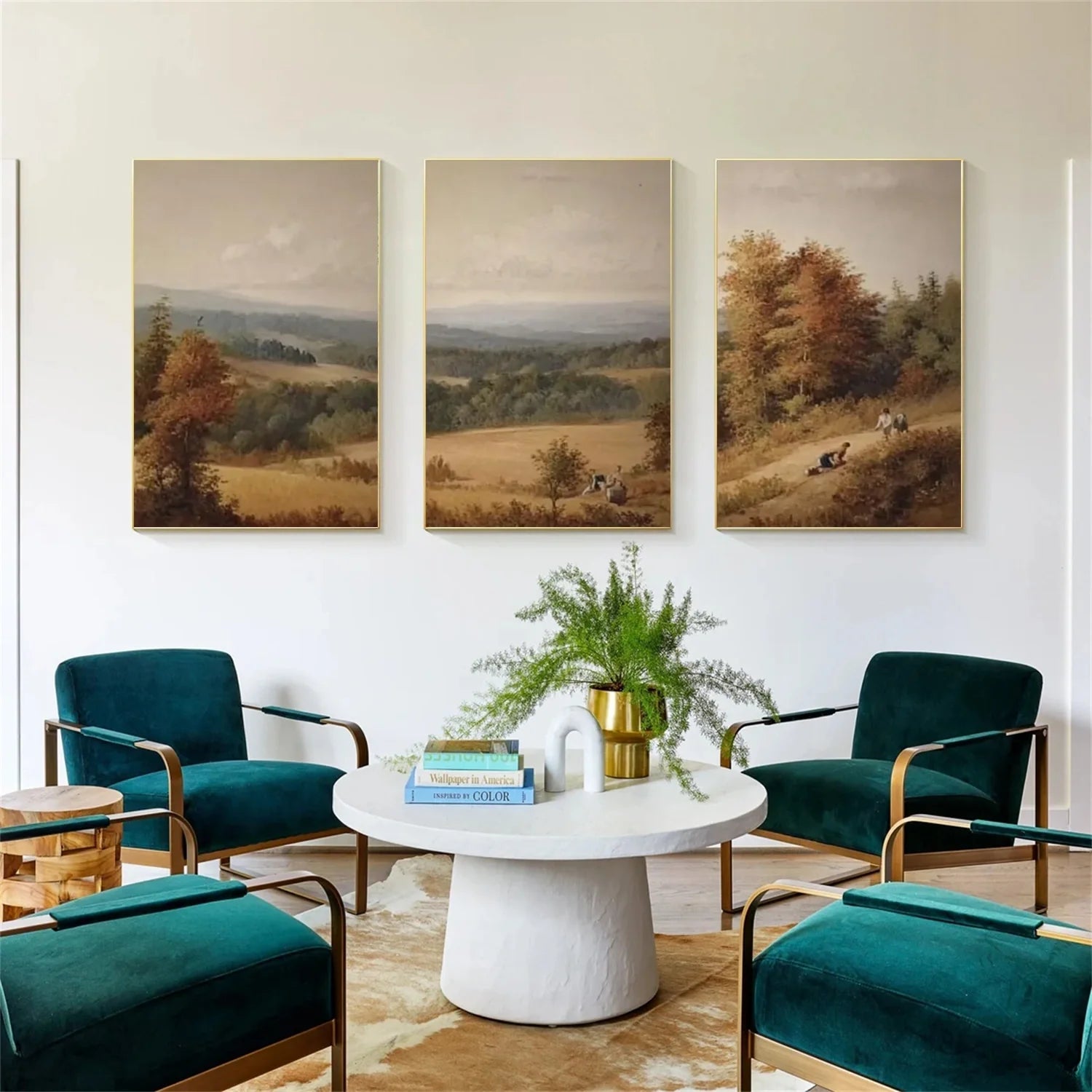 Flower & Tree Abstract_Wall Art Set of 3 #FT155