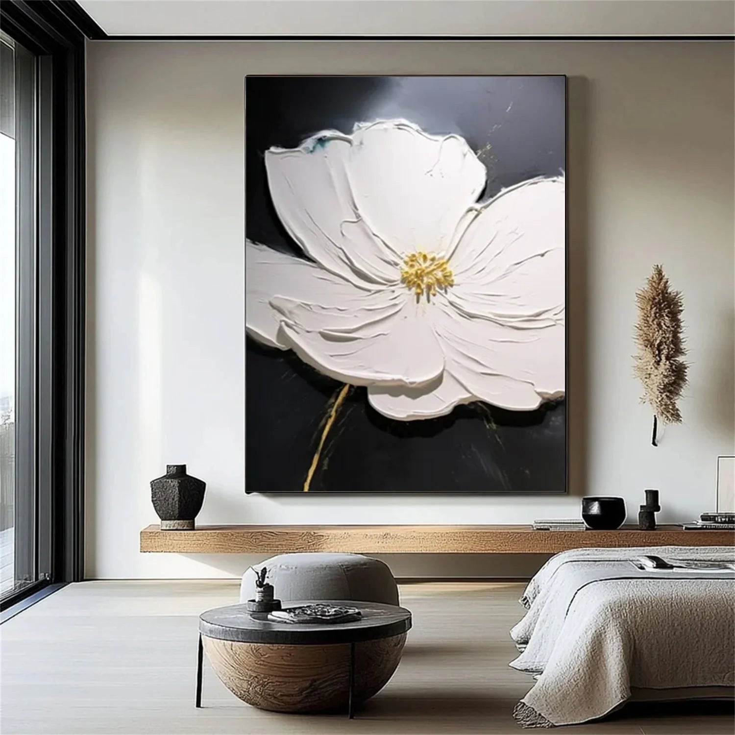 Flower & Tree Abstract_Textured Wall Art #FT131