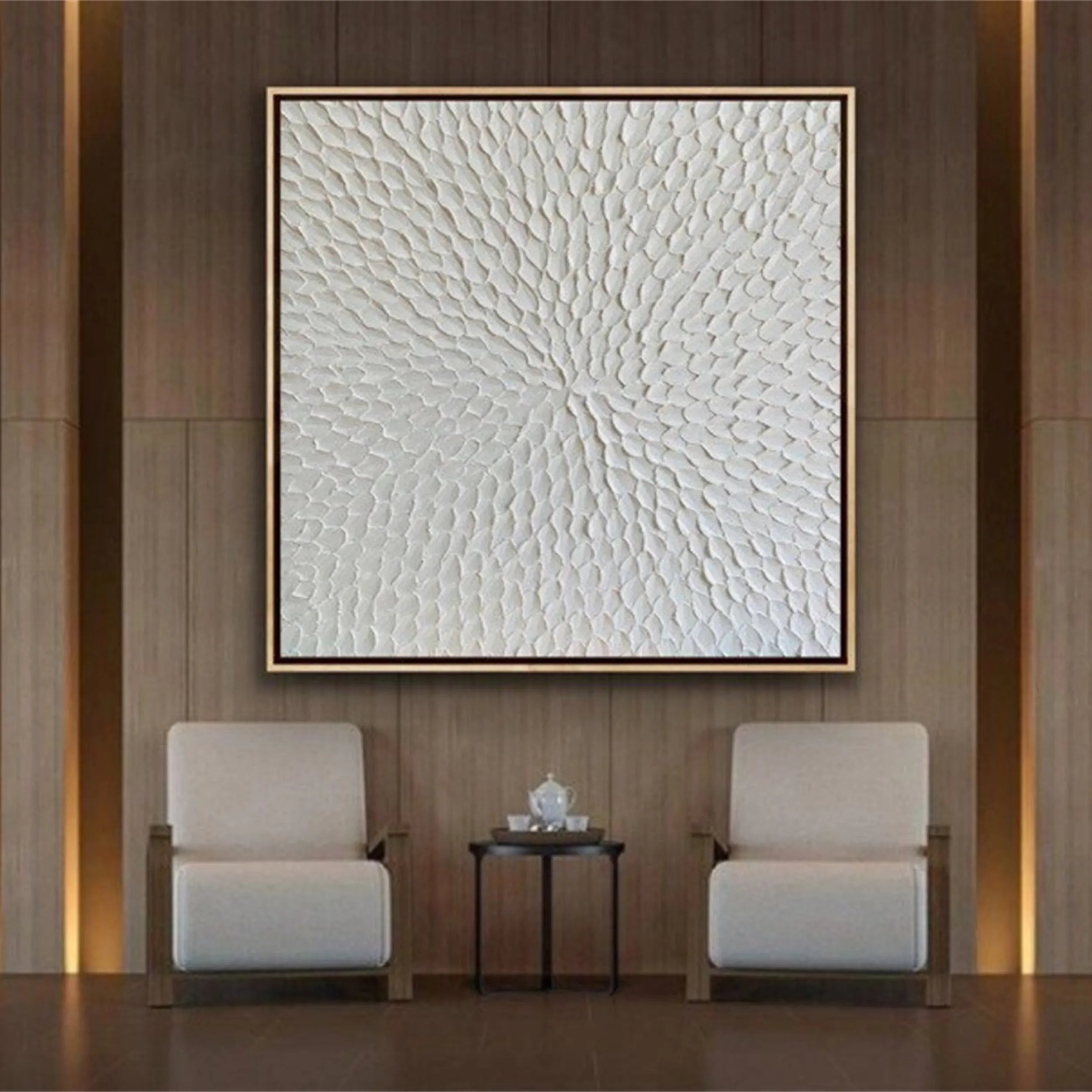 Flower & Tree Abstract Textured Wall Art #FT031