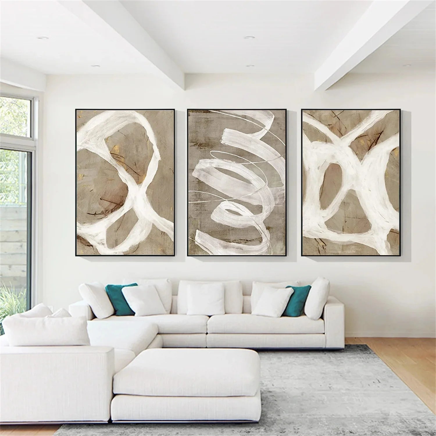 WABI SABI Abstract Tranquility Set of 3 #WA547