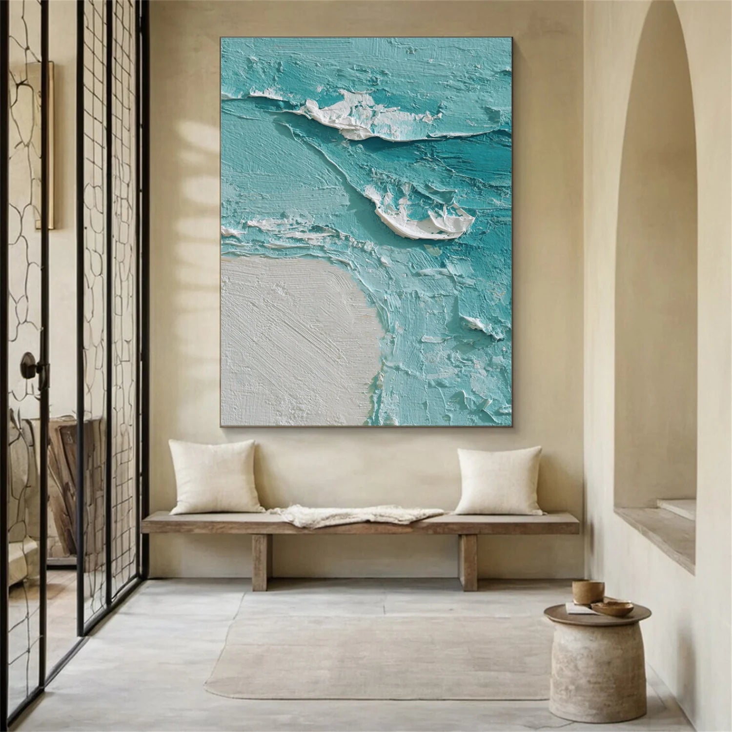 Sea & Sky Abstract_Textured_Wall Art #SK148