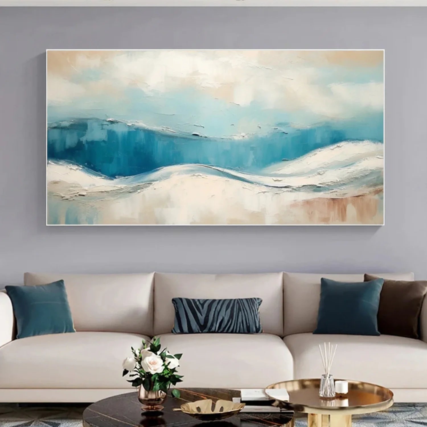 Sea & Sky Abstract_Textured_Wall Art #SK180