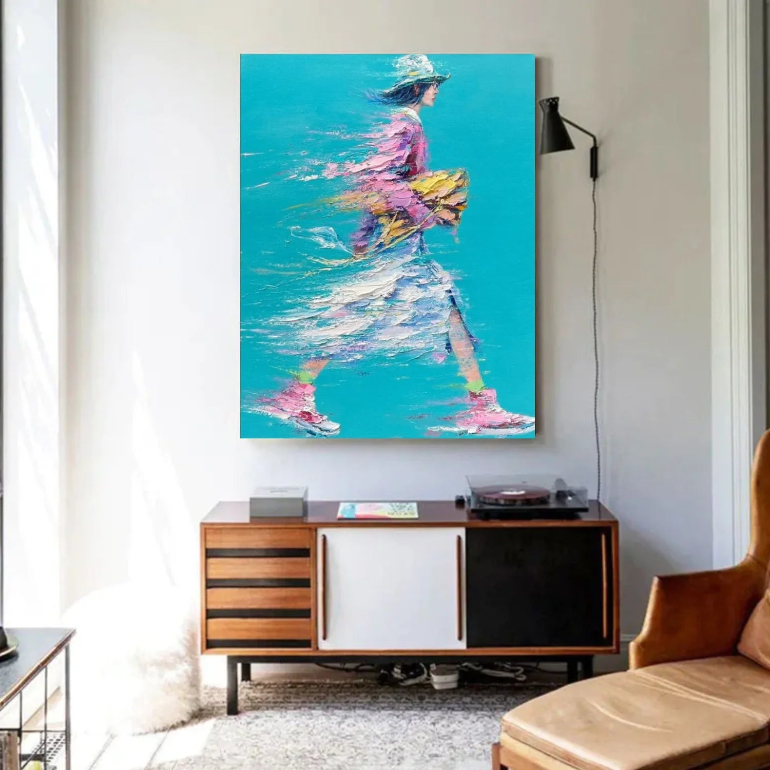 Abstract Portrait_Textured Wall Art #AB072