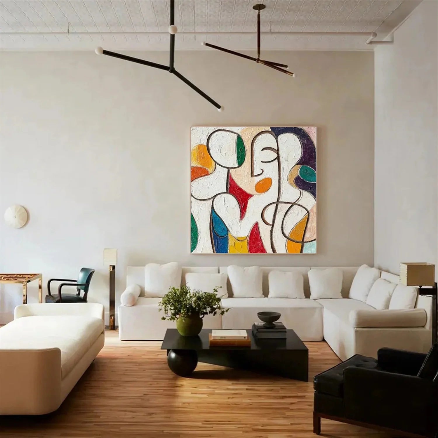 Abstract Portrait Colorful Painting #AB044