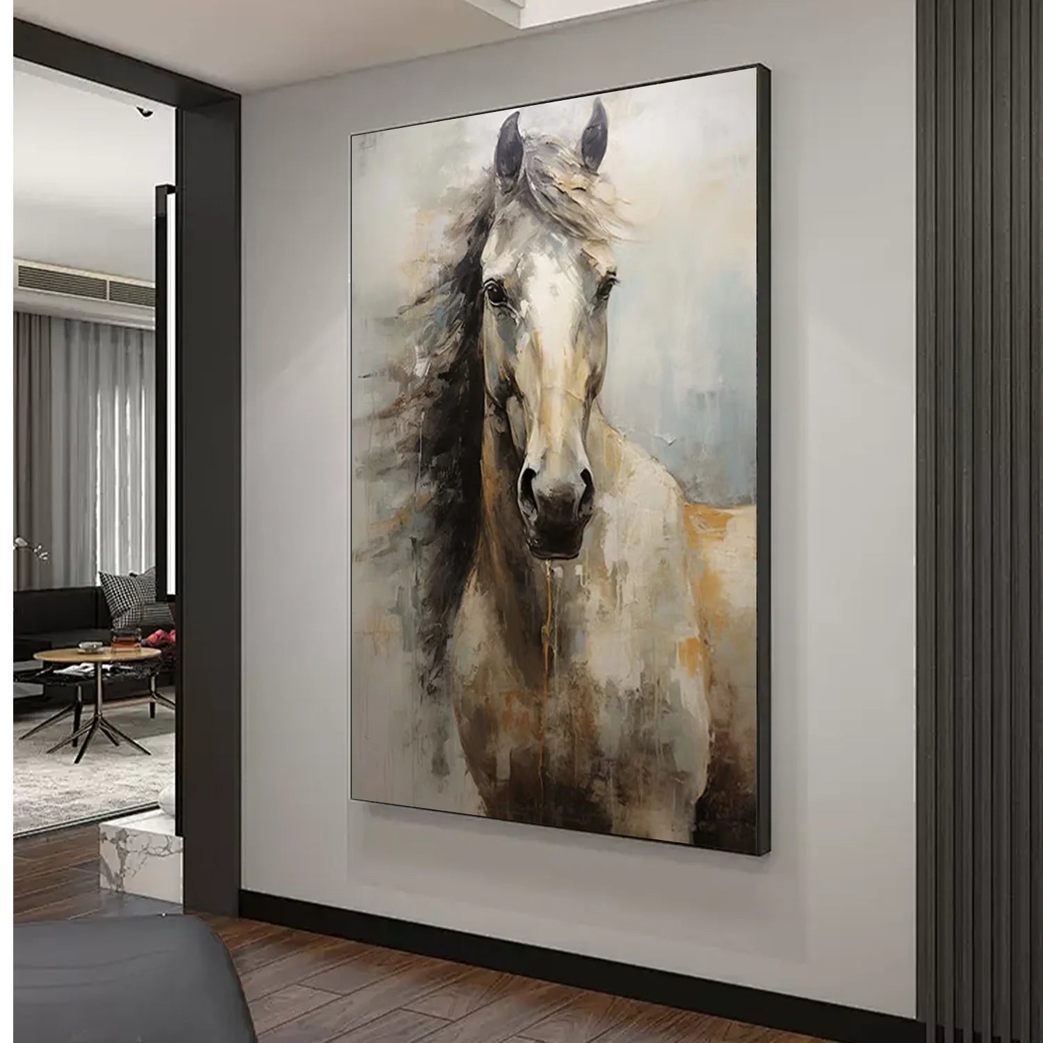 Abstract Animal Horse Wall Art #AM132