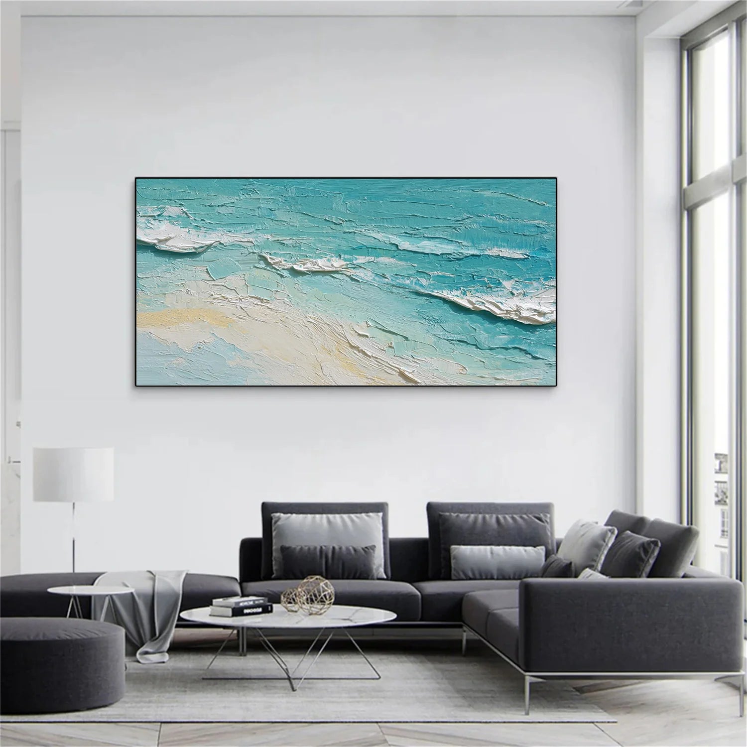 Sea & Sky Abstract_Textured_Wall Art #SK152